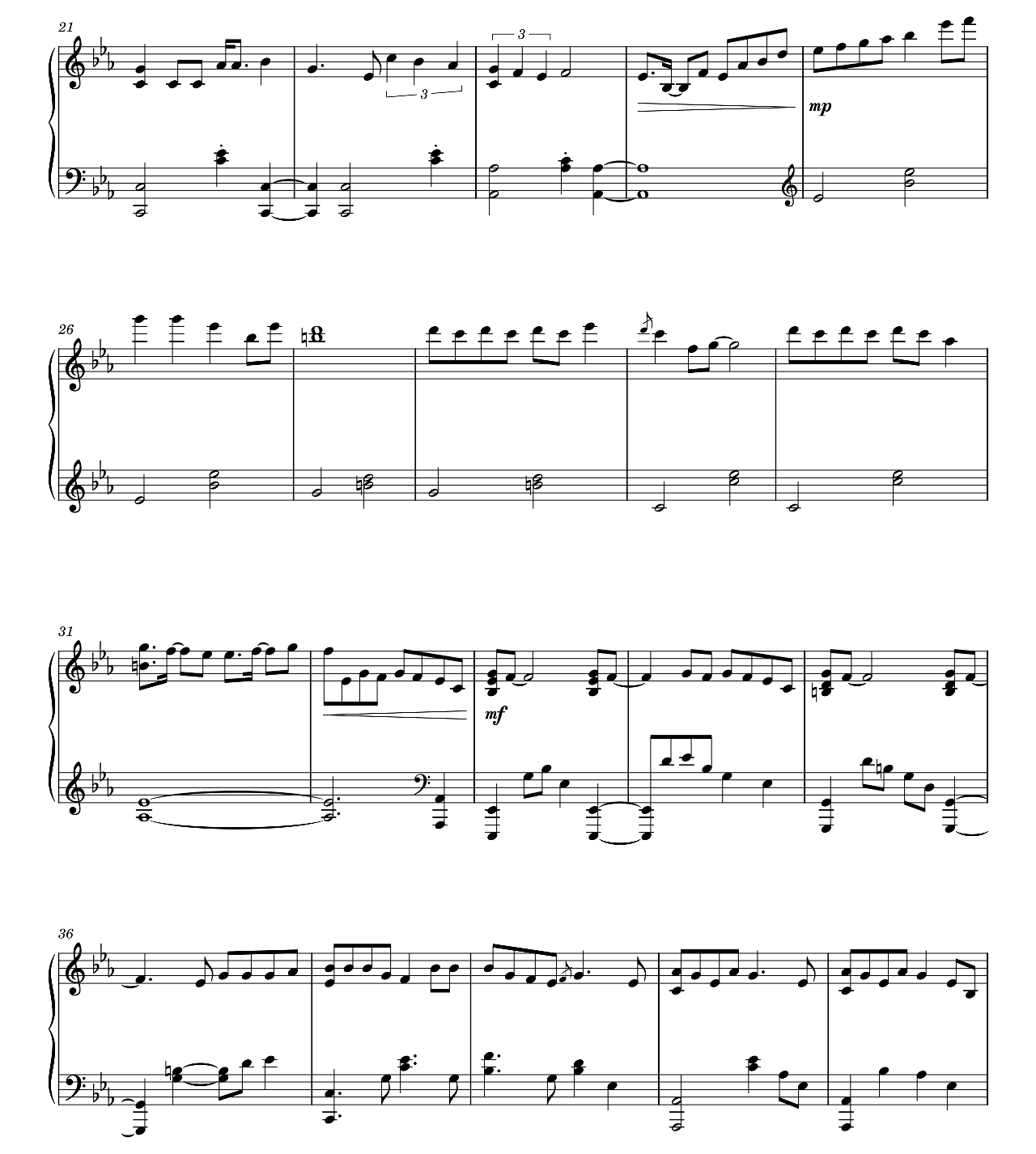Psycho sheet music 2