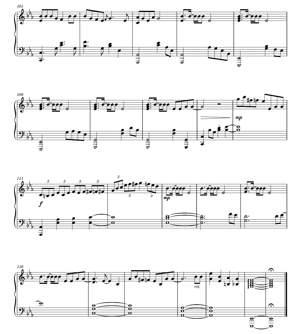 Psycho sheet music 6