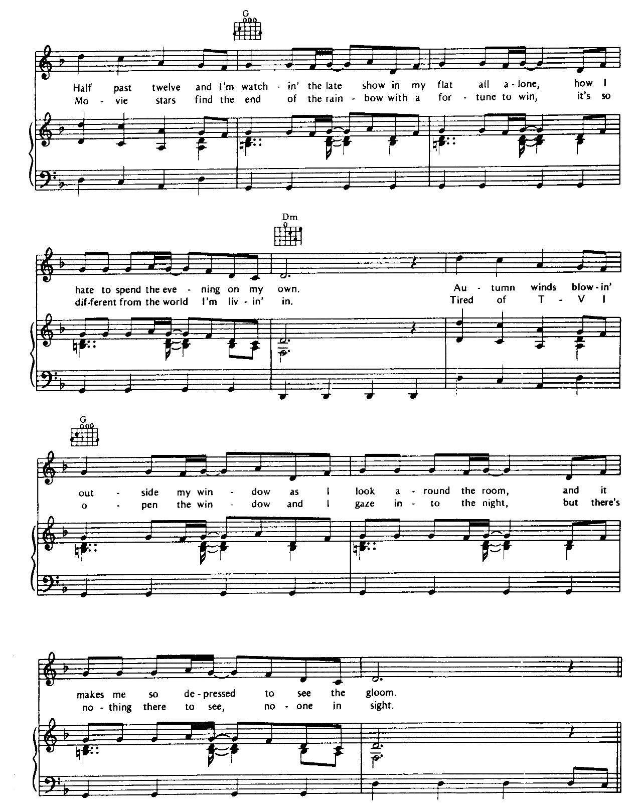 Gimme Gimme Gimme sheet music 2