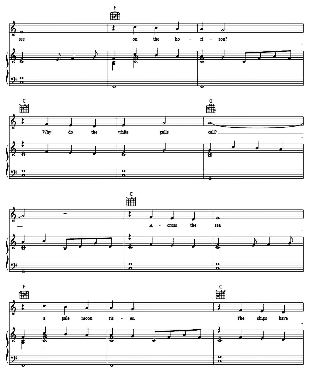 Into The West sheet music 4