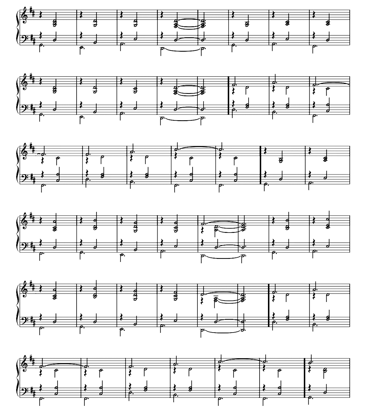 Indian Yellow sheet music 2