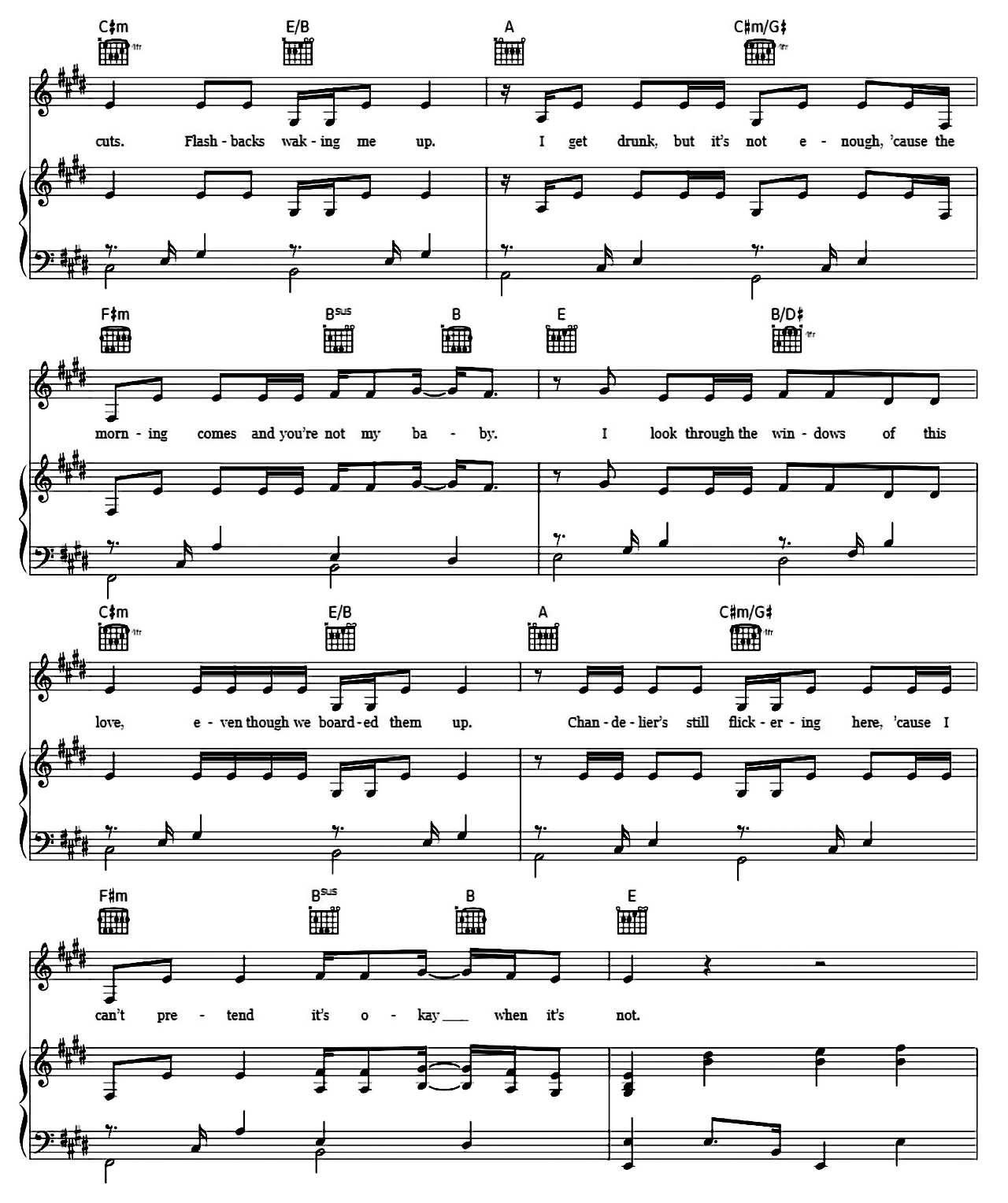 Death By A Thousand Cuts sheet music 2