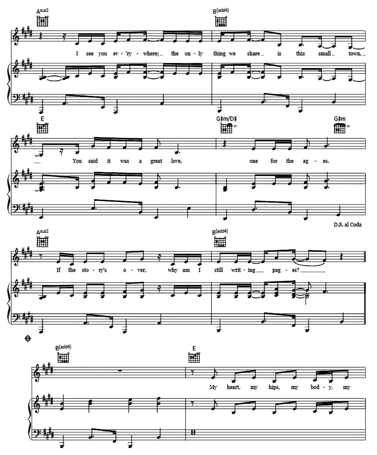 Death By A Thousand Cuts sheet music 4