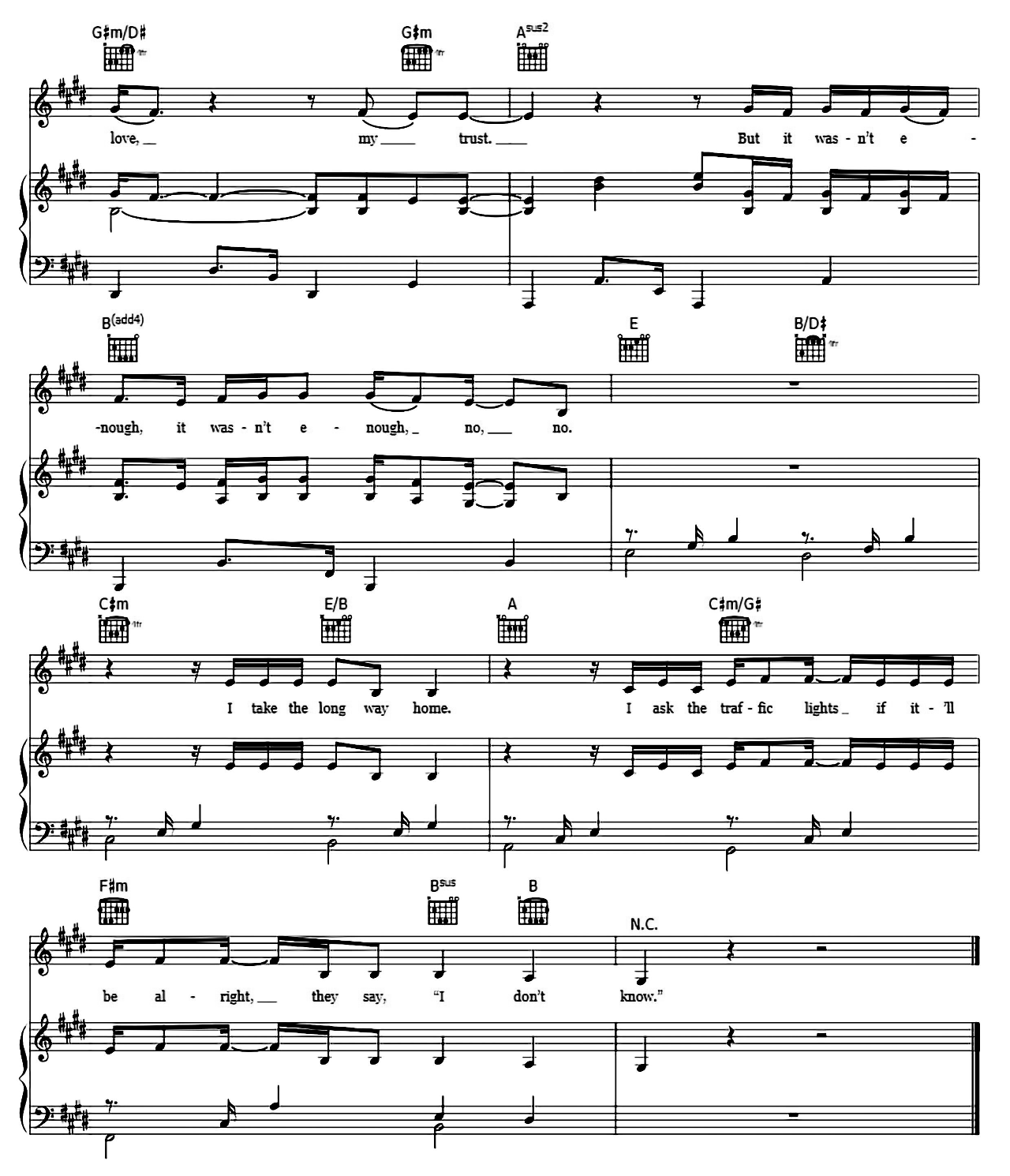 Death By A Thousand Cuts sheet music 8