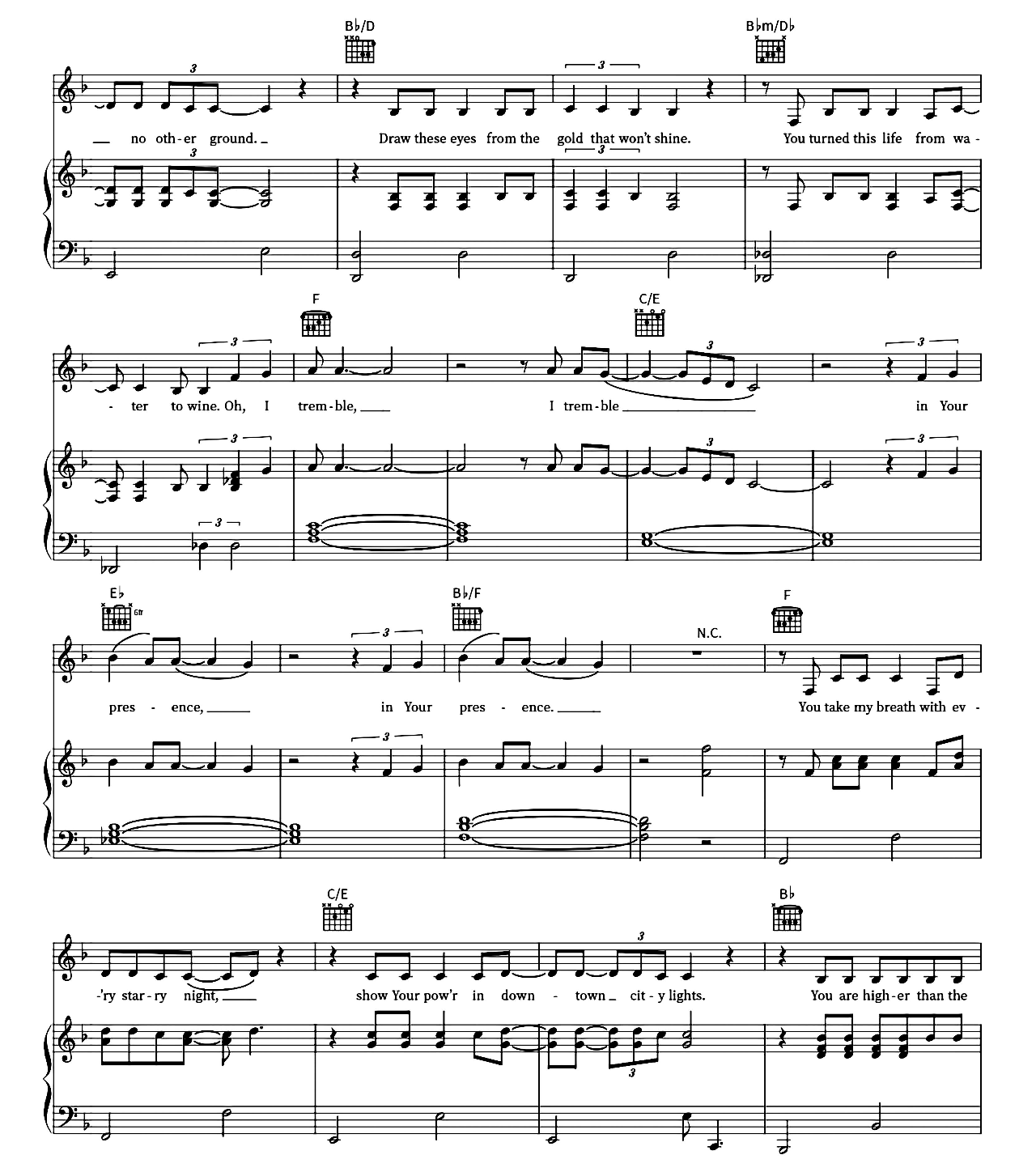 Tremble sheet music 2