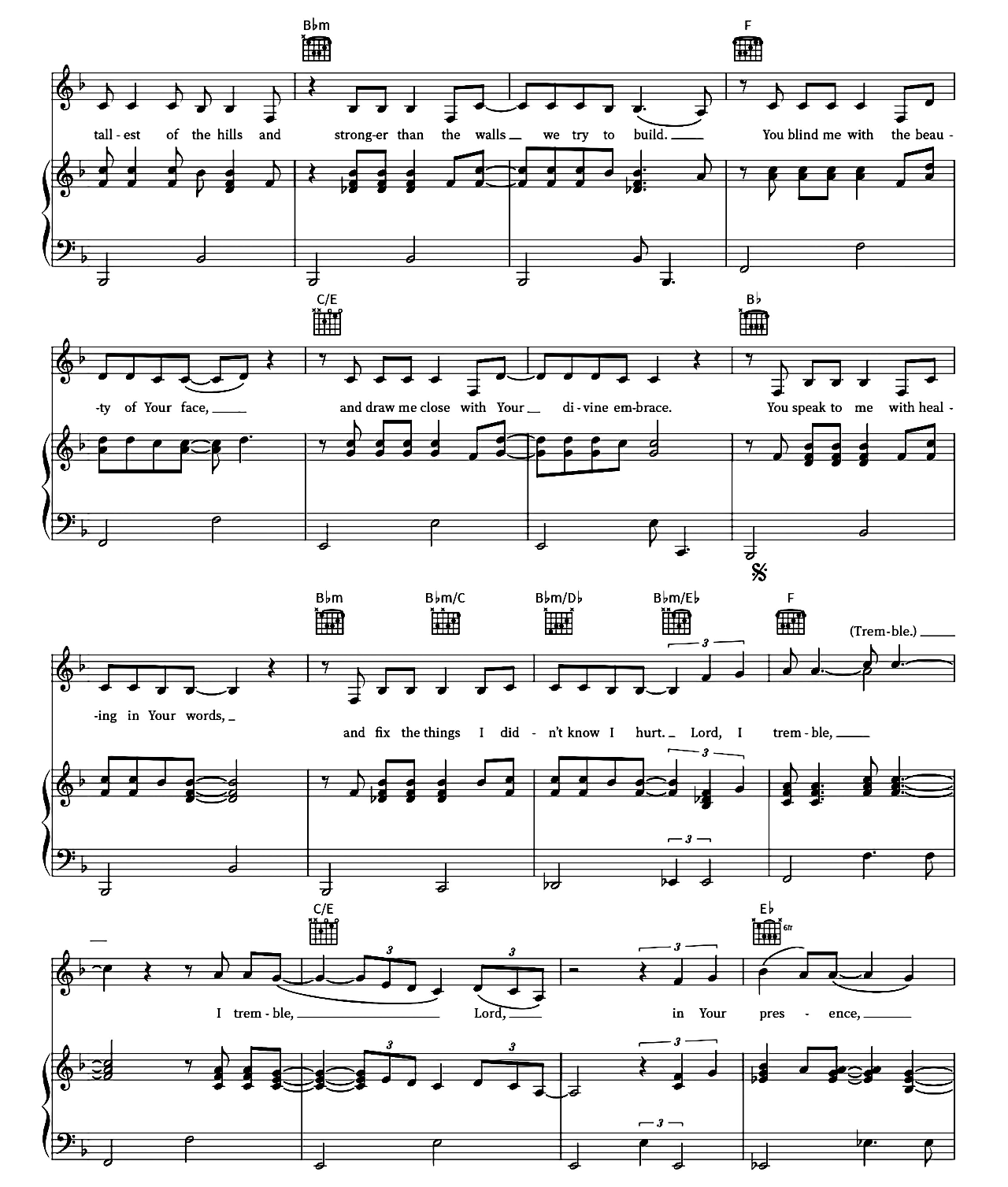 Tremble sheet music 3