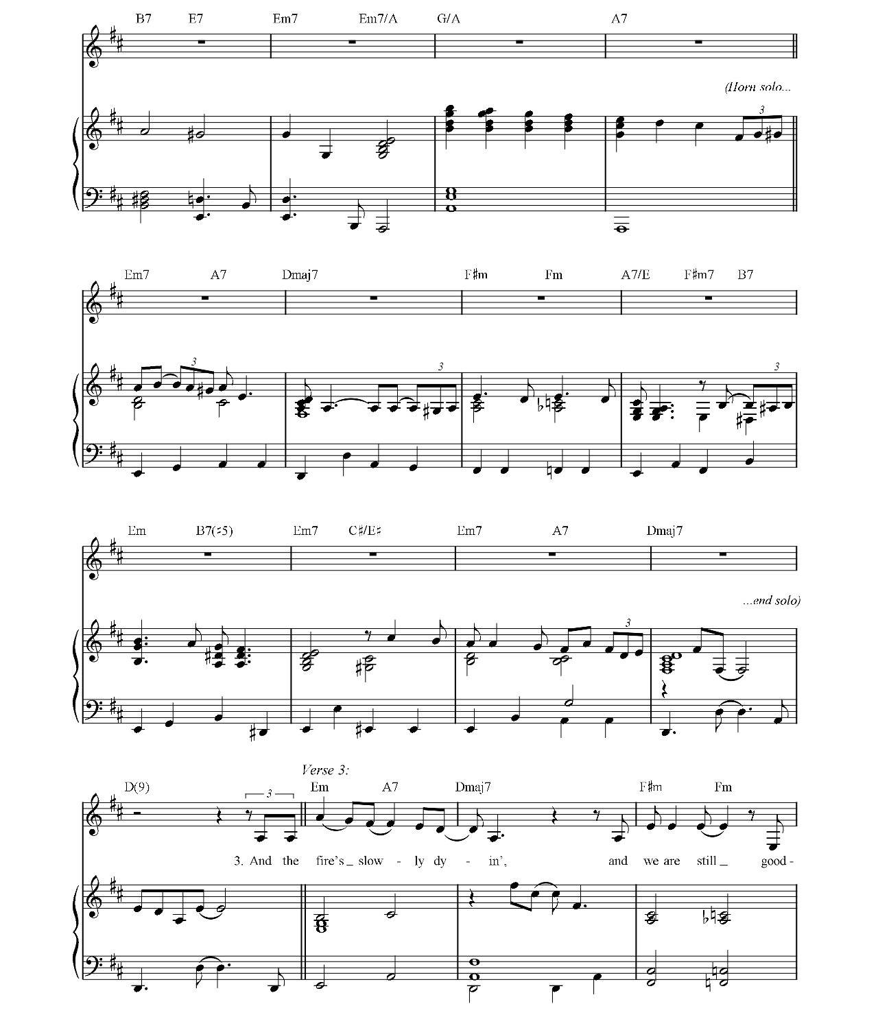 Let It Snow sheet music 3