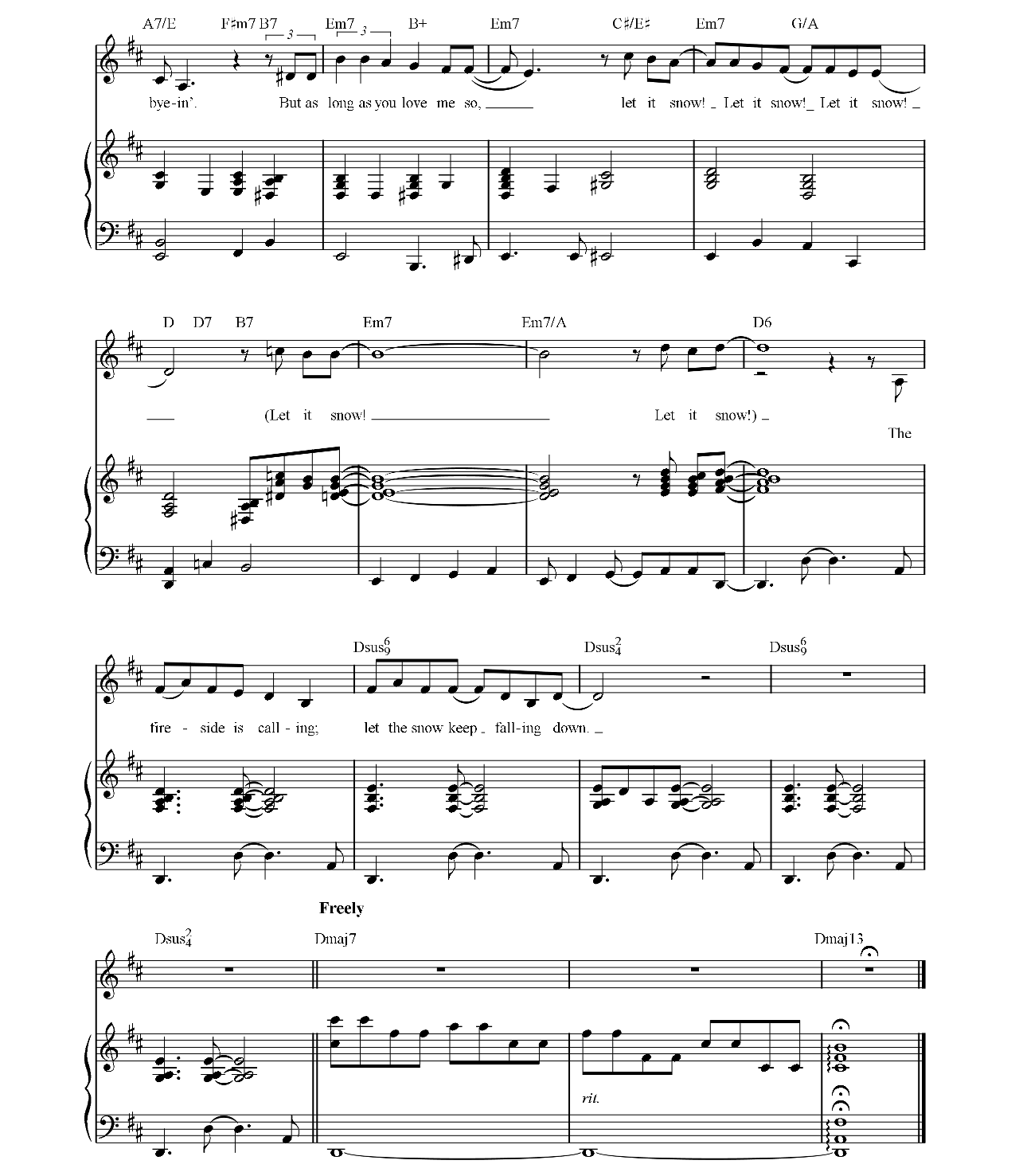 Let It Snow sheet music 4