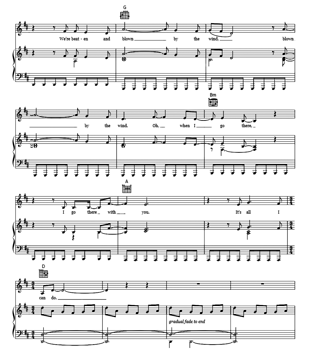 Where The Streets Have No Name sheet music 8