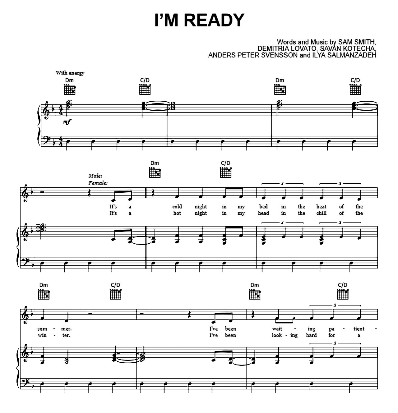 I'm Ready sheet music