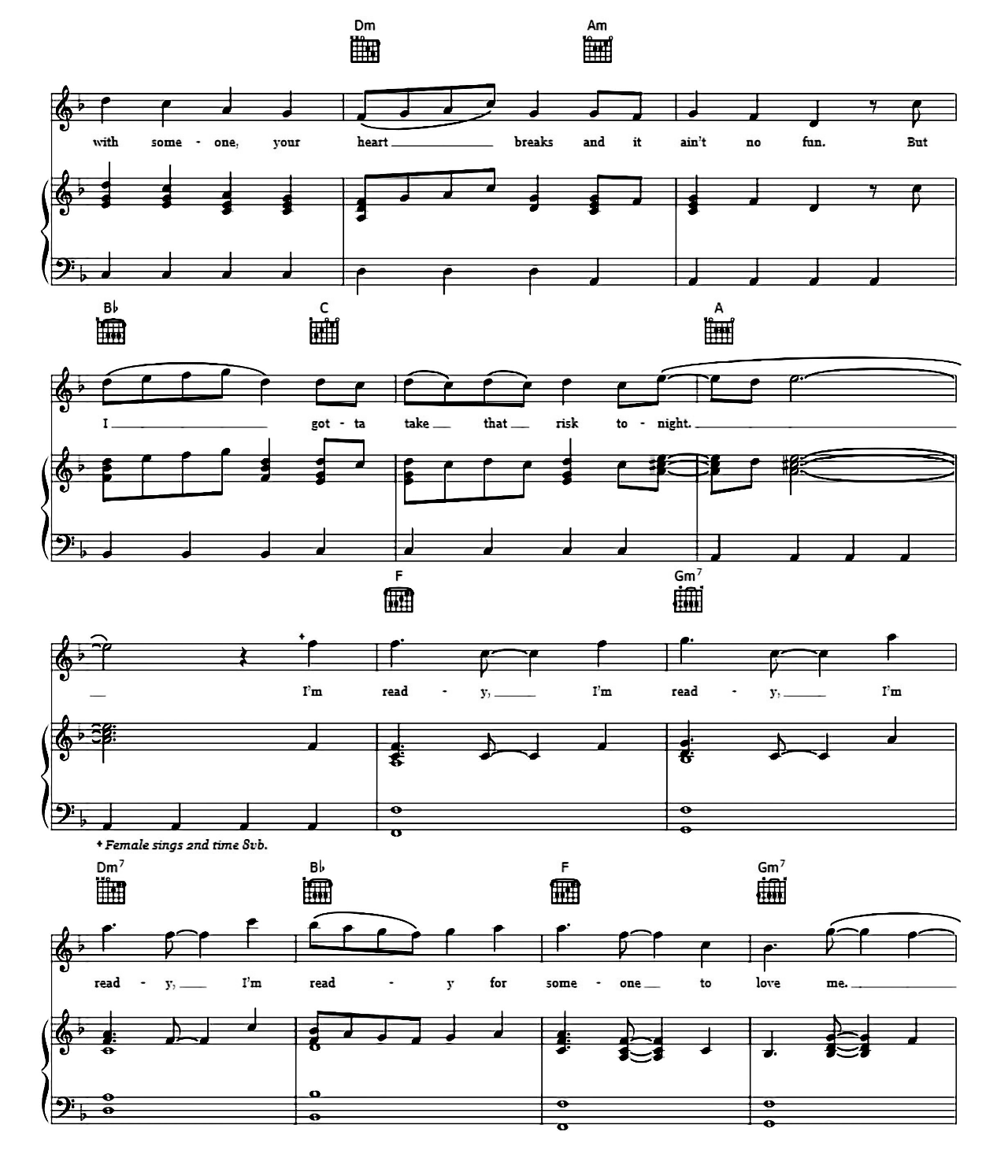 I'm Ready sheet music 3
