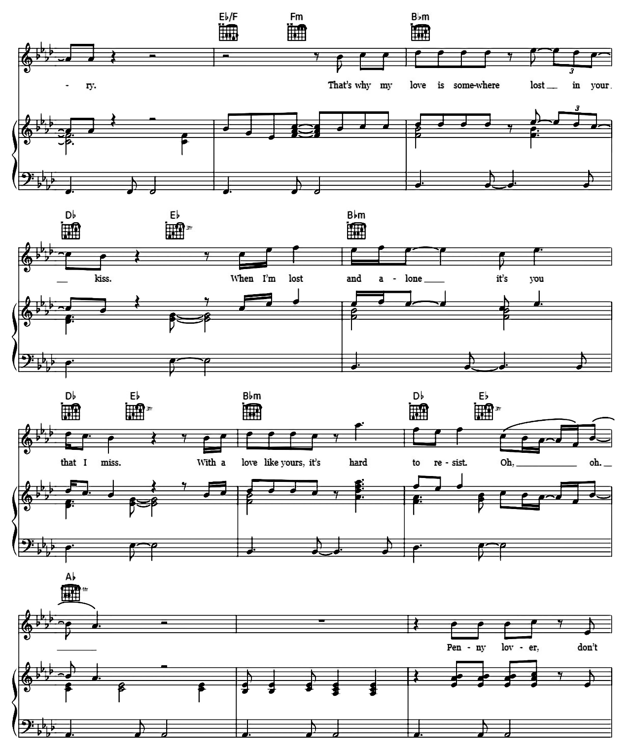 Penny Lover sheet music 7