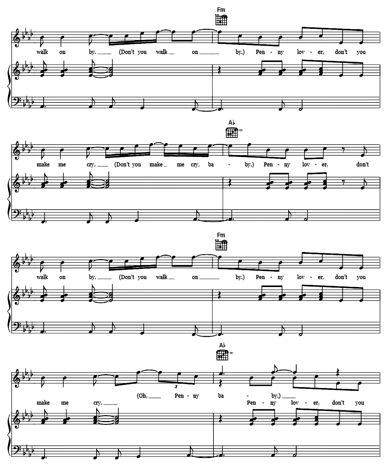 Penny Lover sheet music 8