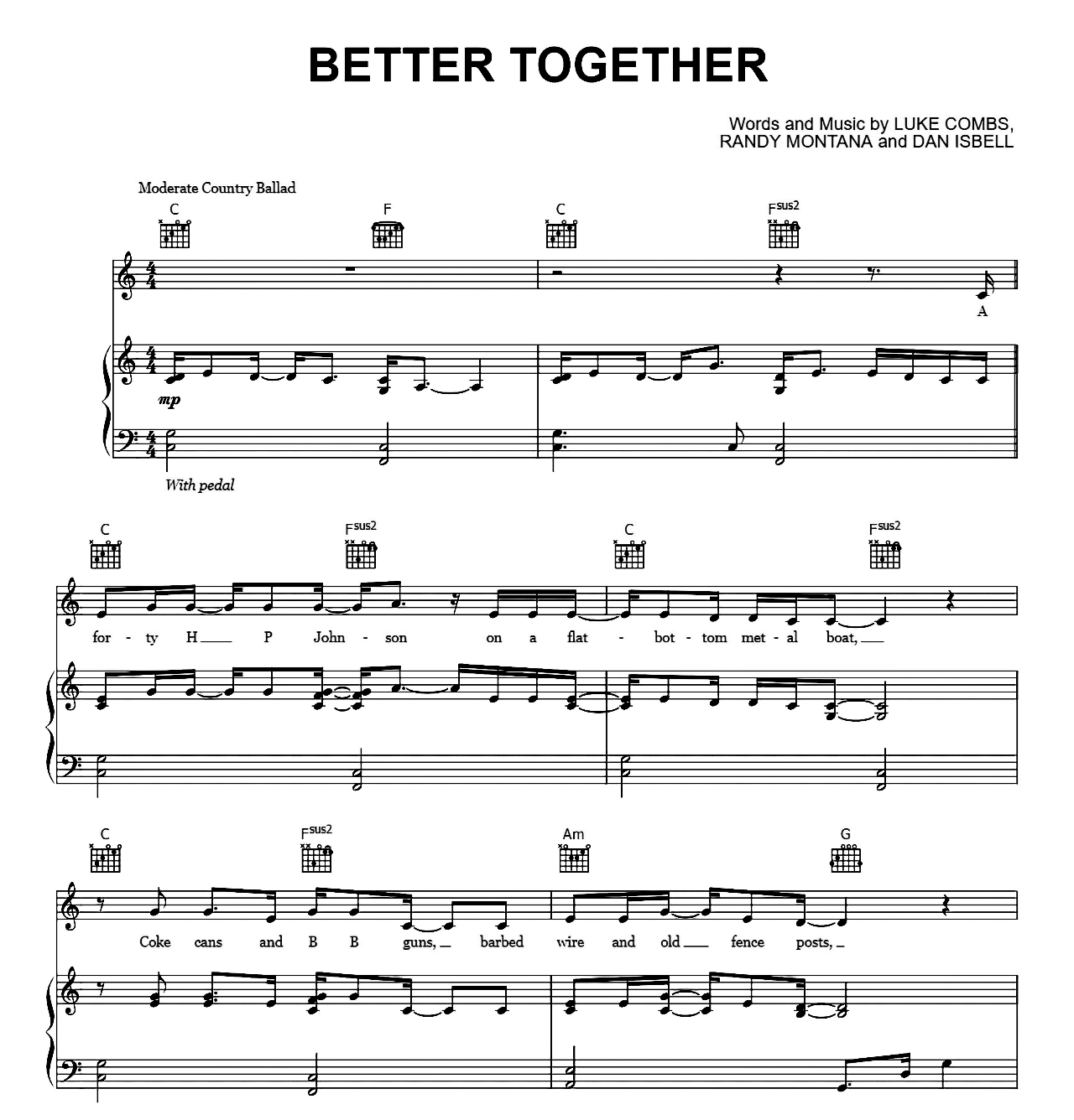 Better Together sheet music