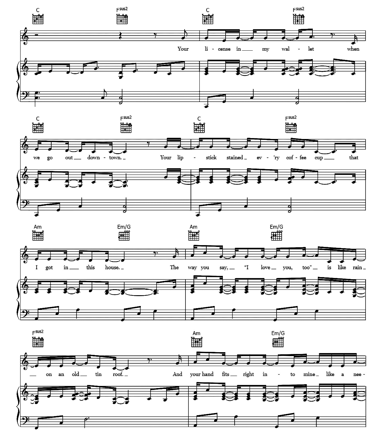 Better Together sheet music 4