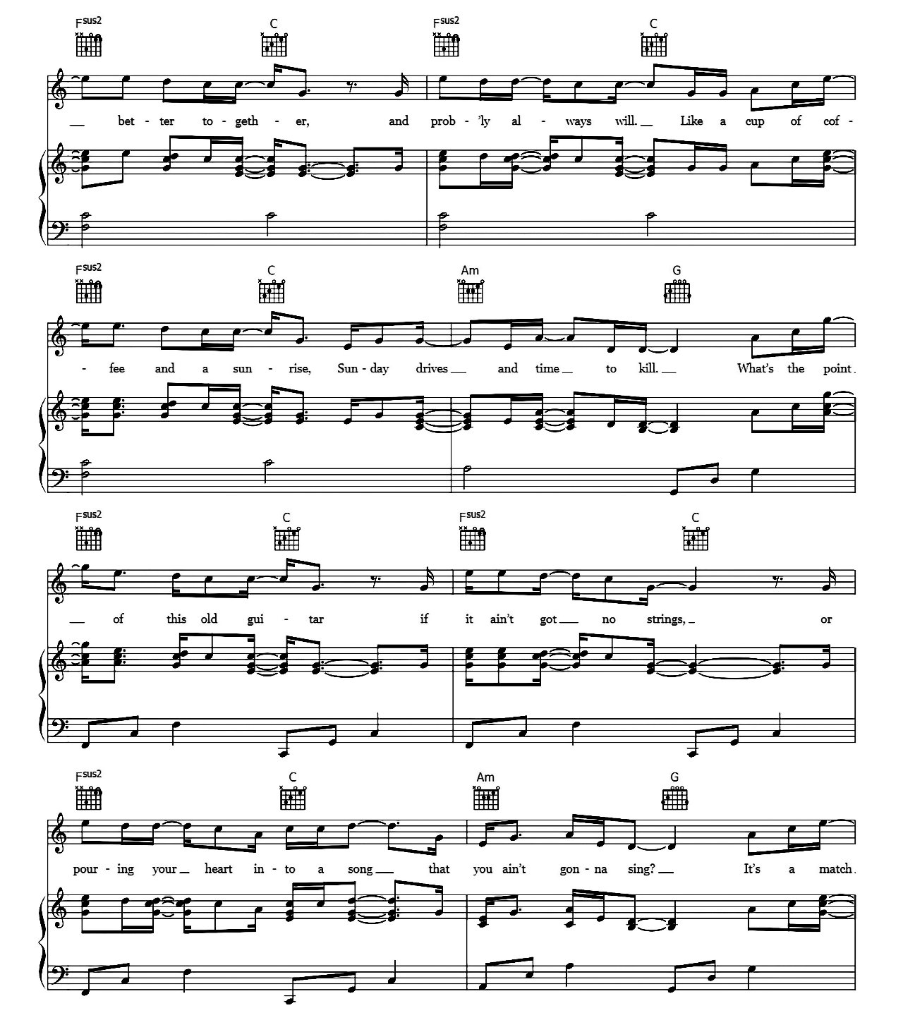 Better Together sheet music 6