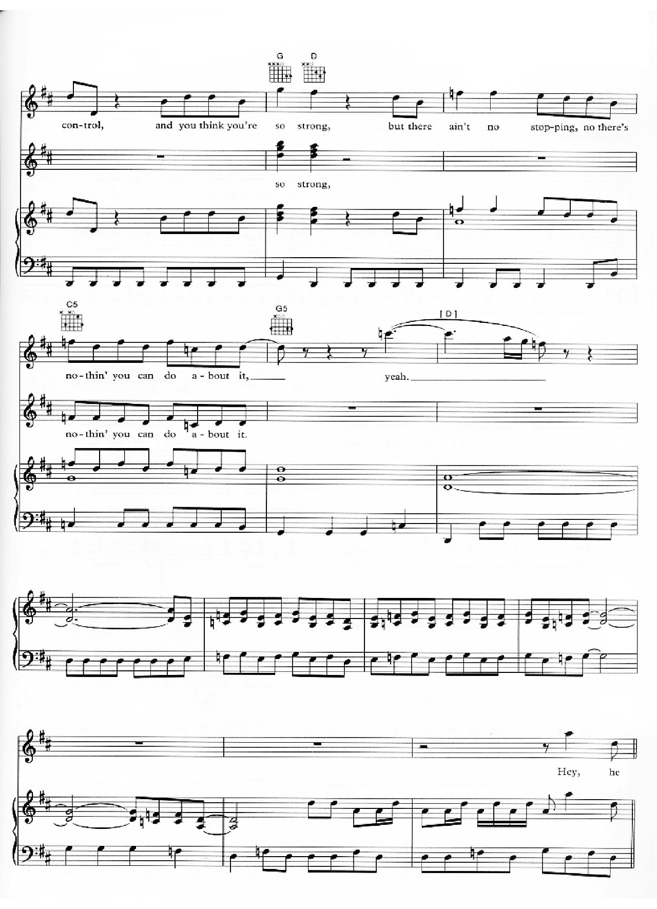 Headlong sheet music 3
