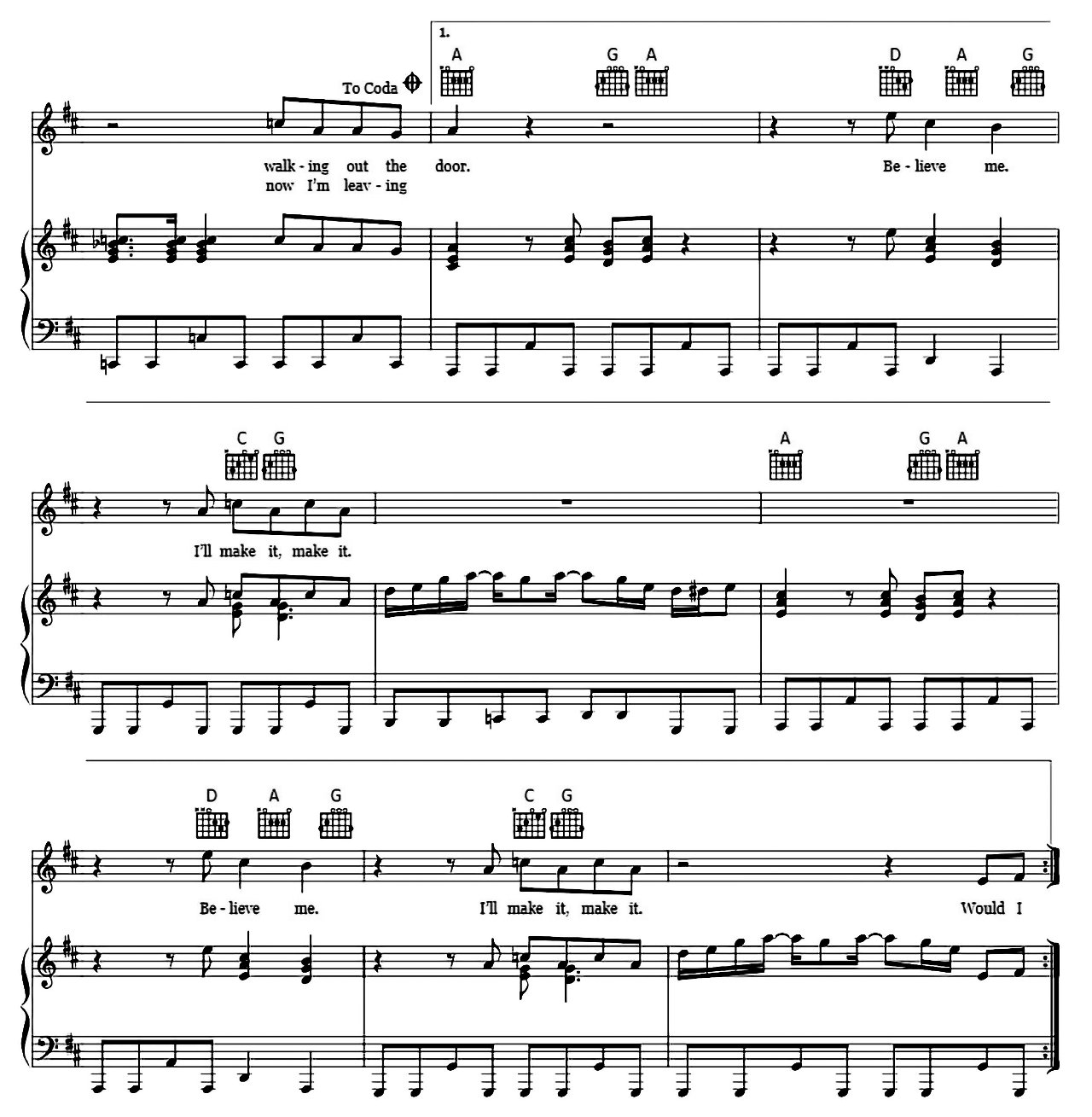 Would I Lie To You sheet music 3