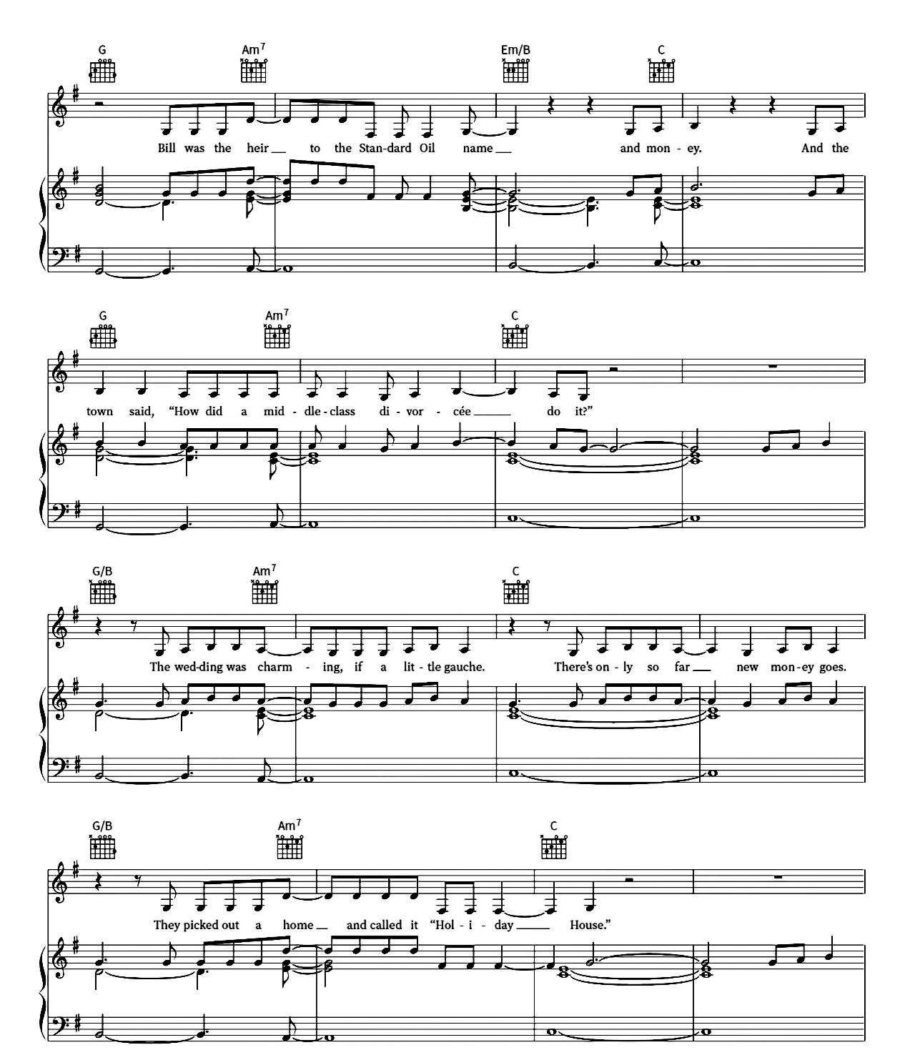 The Last Great American Dynasty sheet music 2