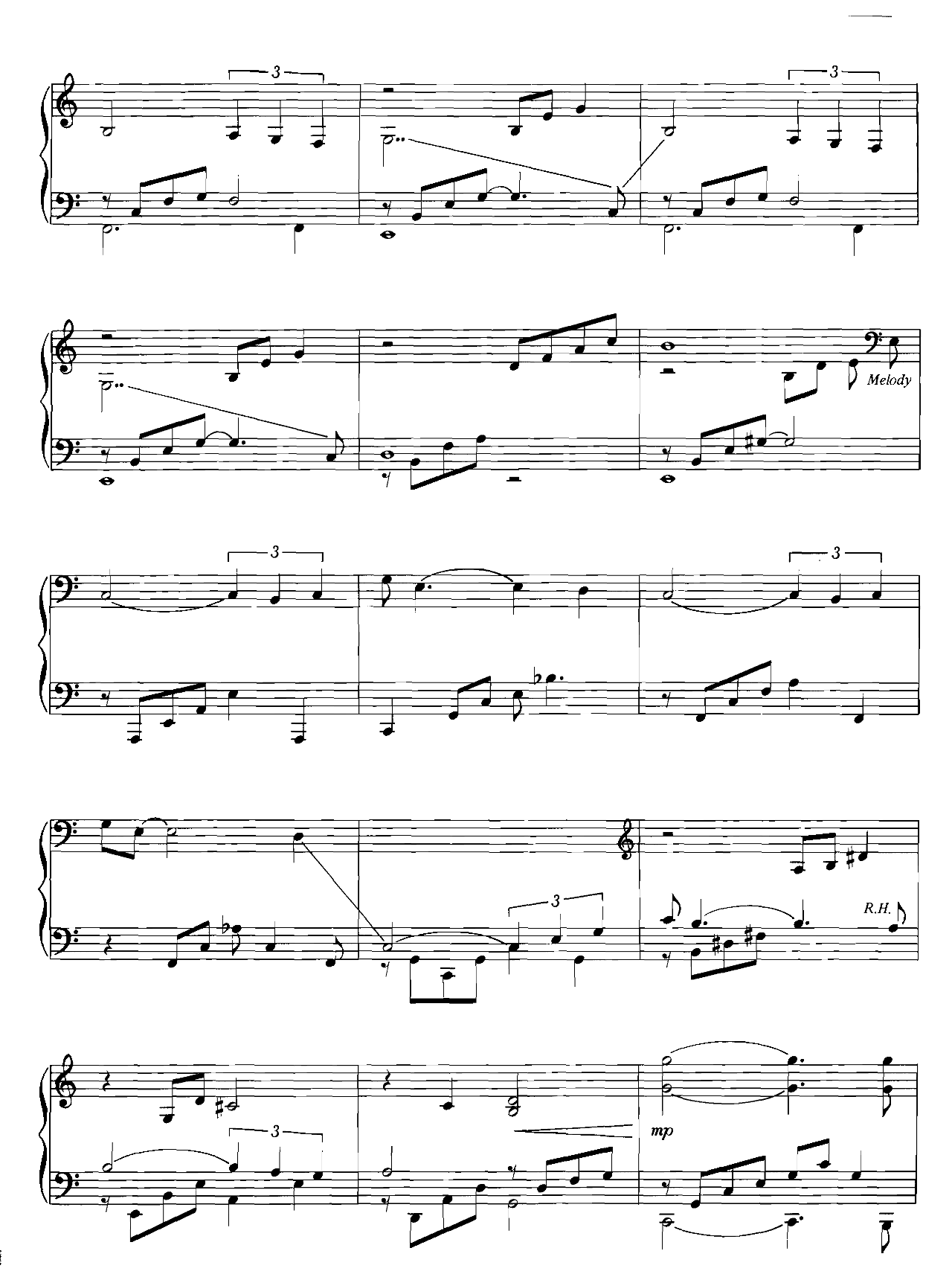 Moon River sheet music 2