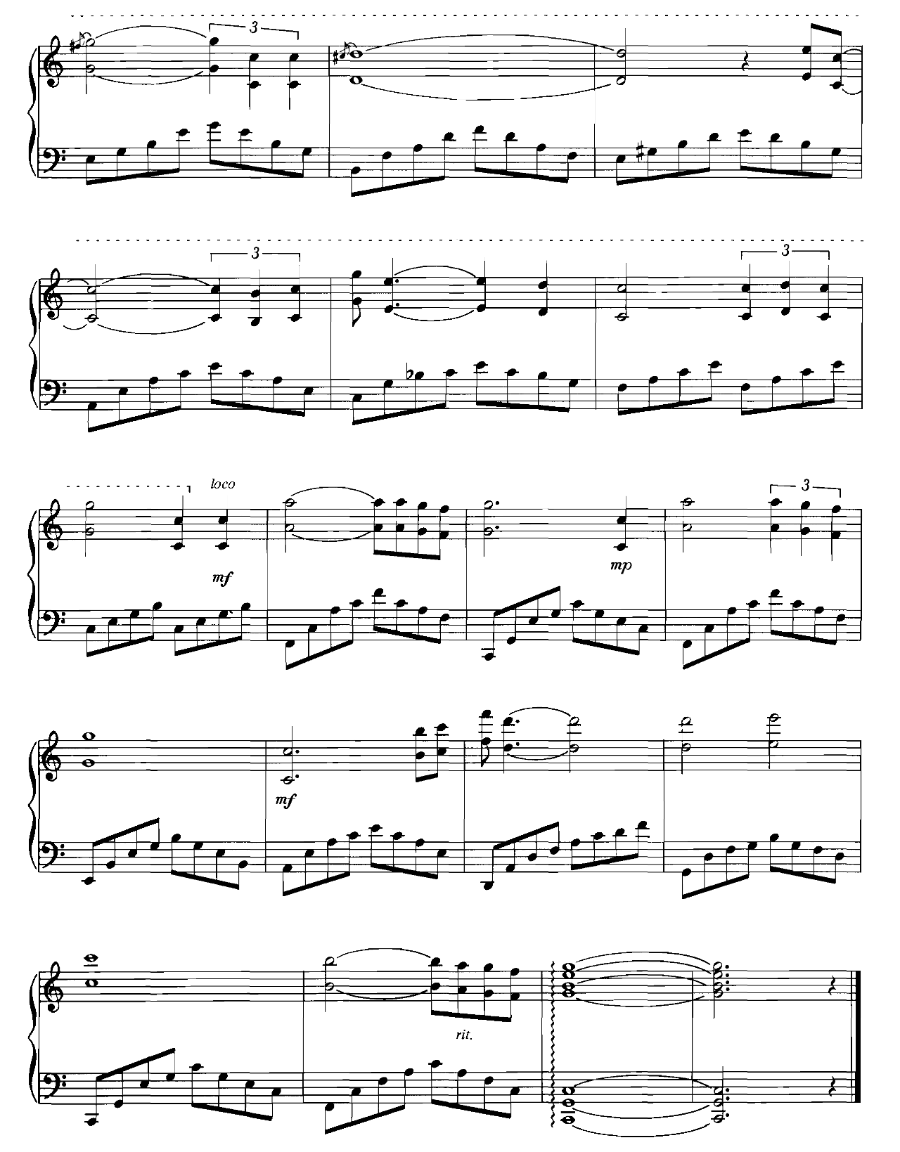 Moon River sheet music 5