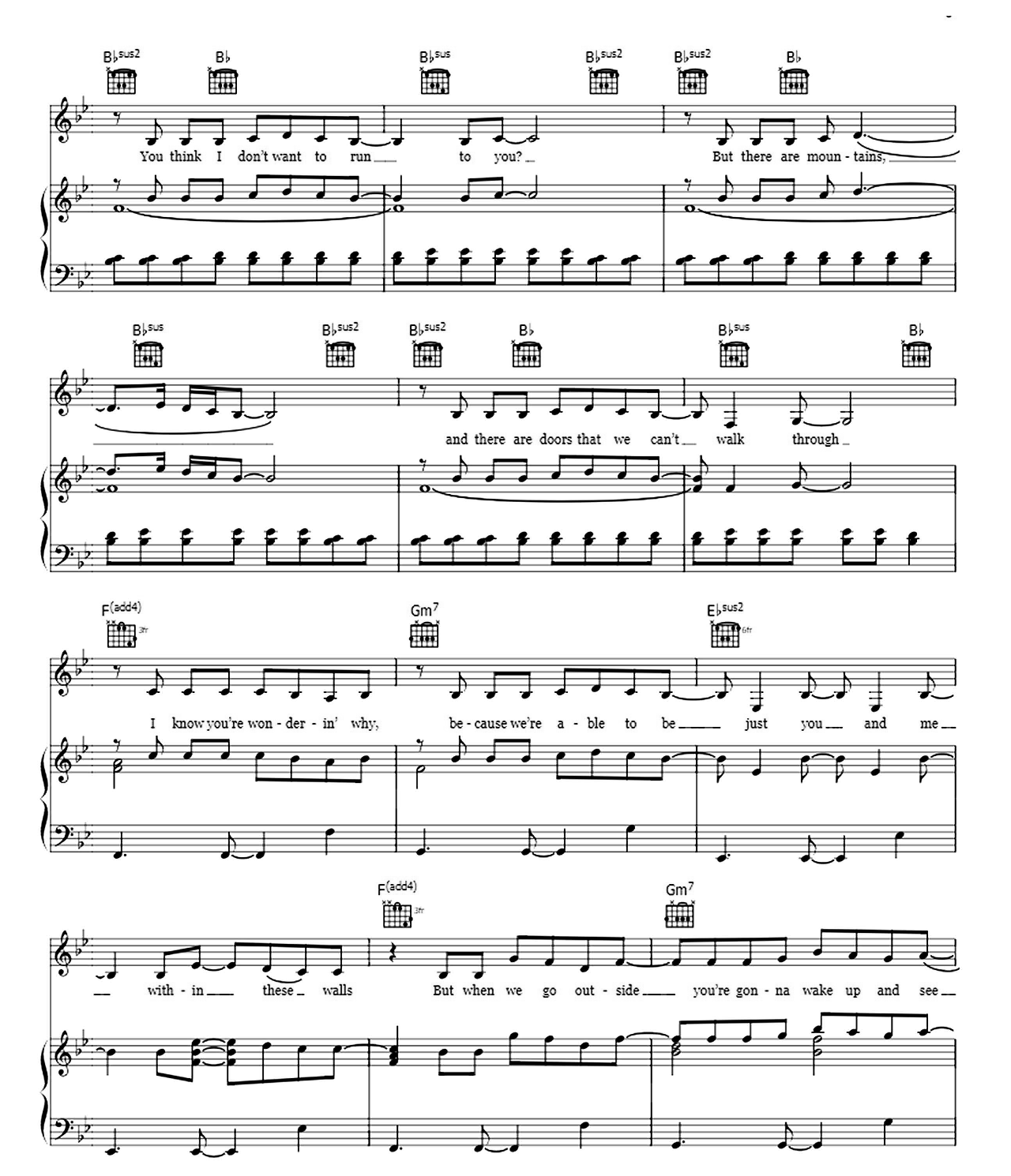 Rewrite The Stars sheet music 5