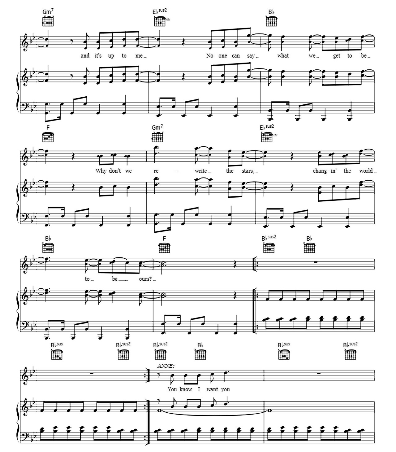 Rewrite The Stars sheet music 8