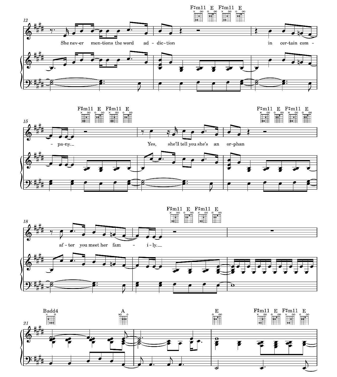 She Talks To Angels sheet music 2