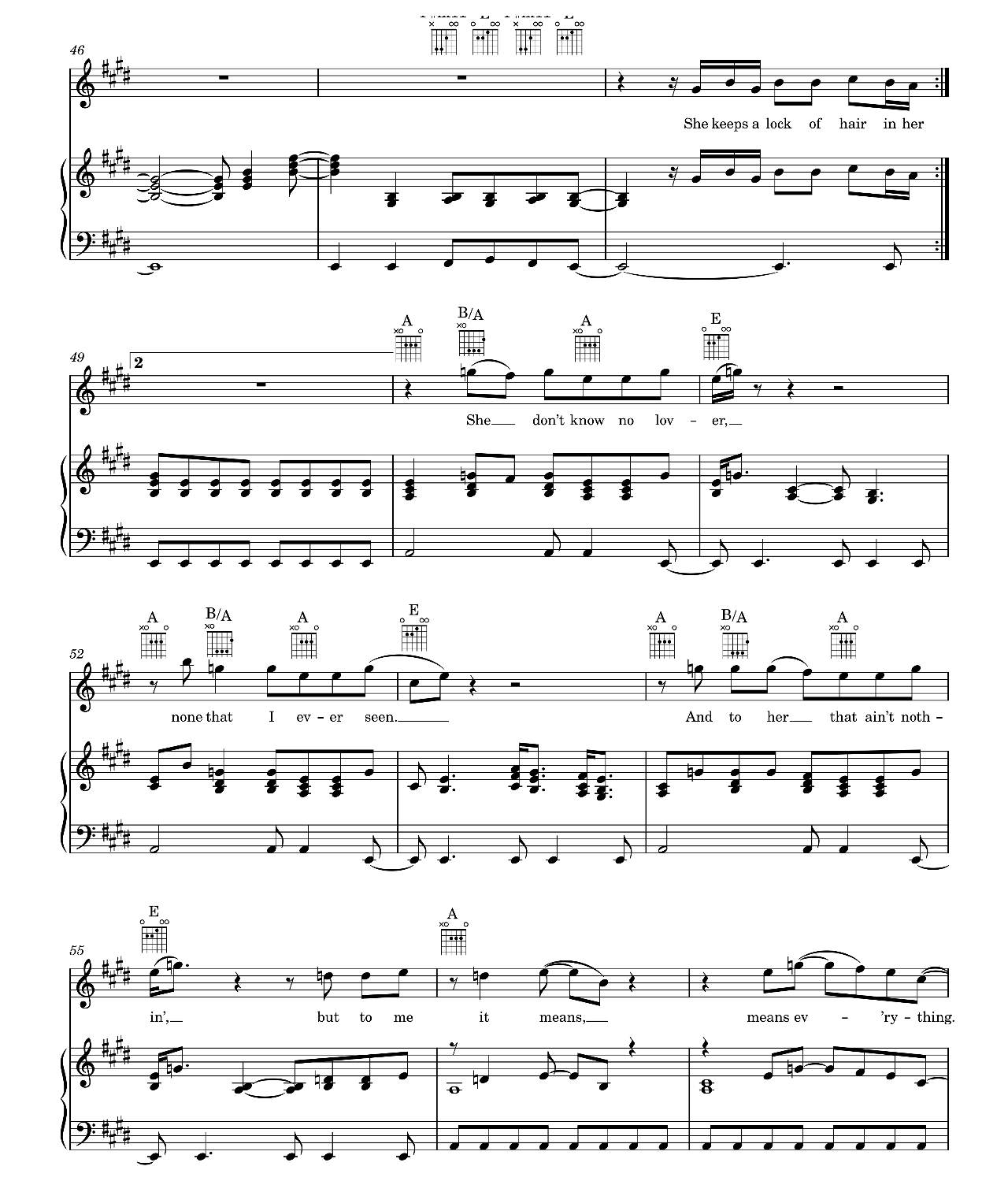 She Talks To Angels sheet music 5