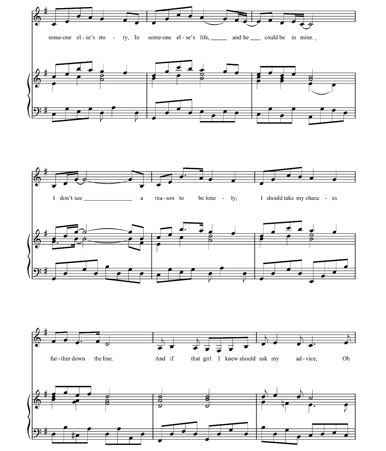 Someone Else's Story (from Chess) sheet music 4