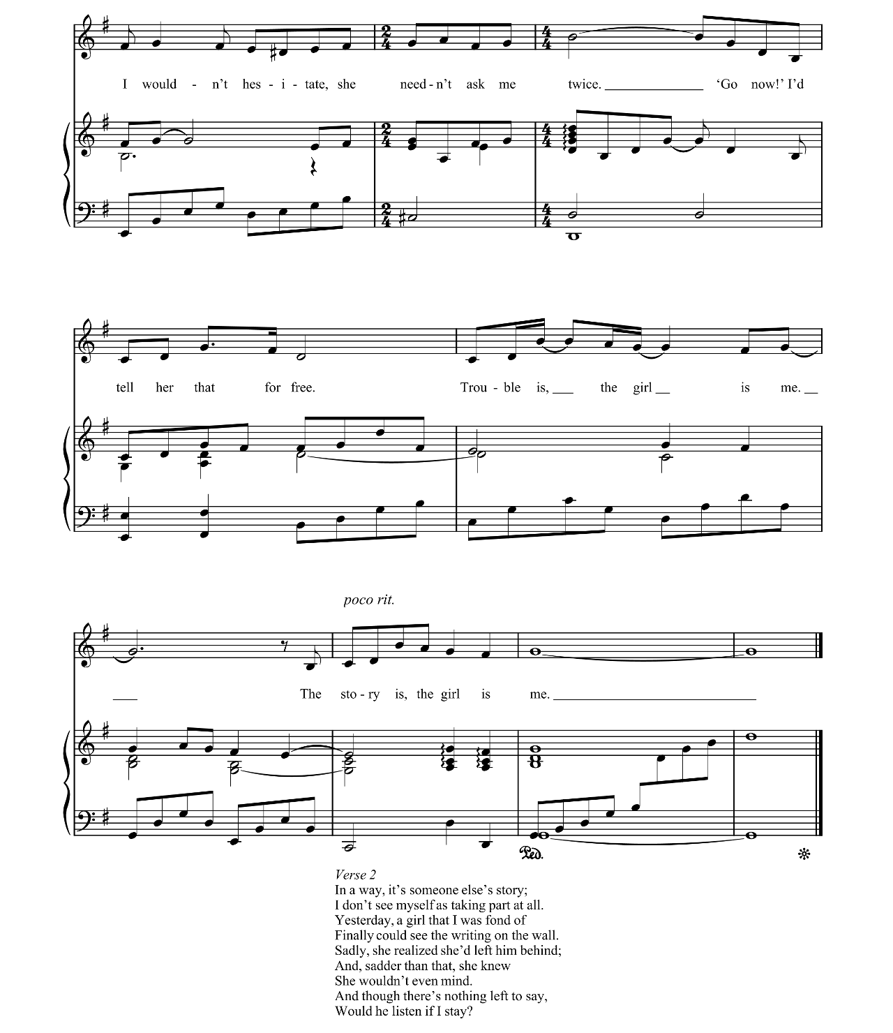 Someone Else's Story (from Chess) sheet music 5