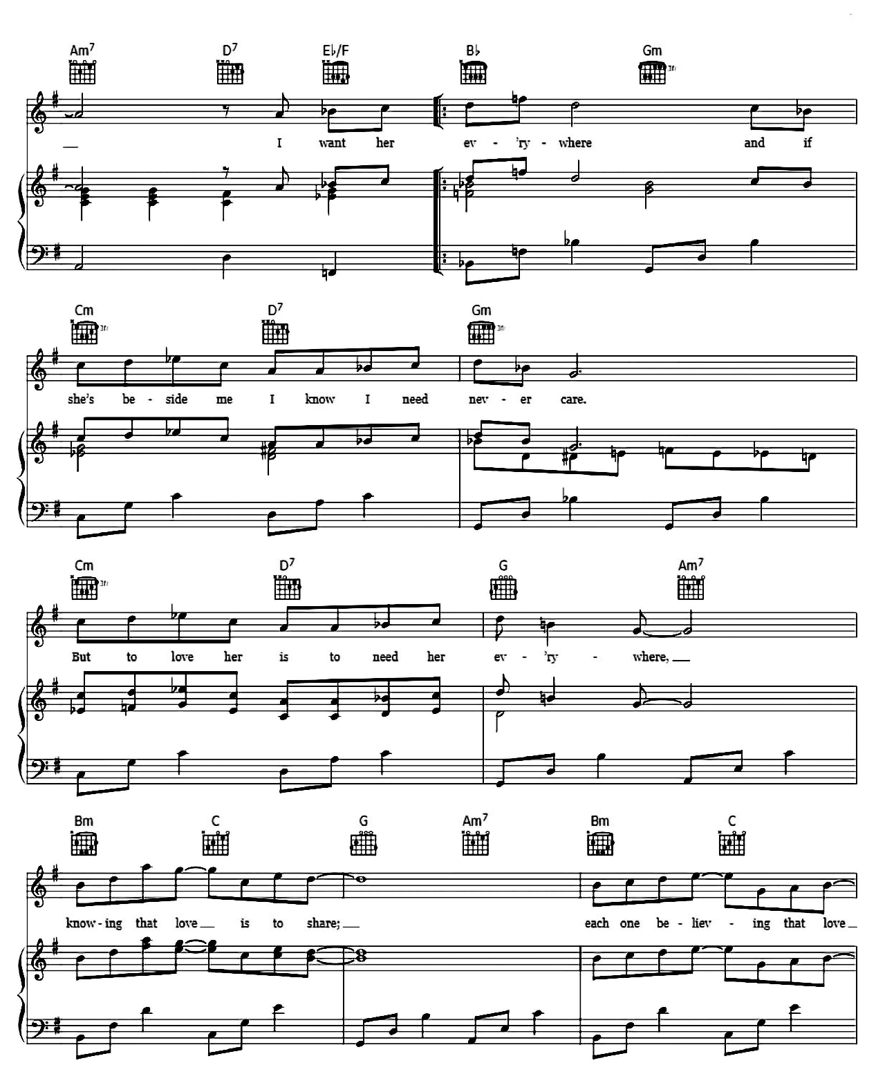 Here There And Everywhere sheet music 3