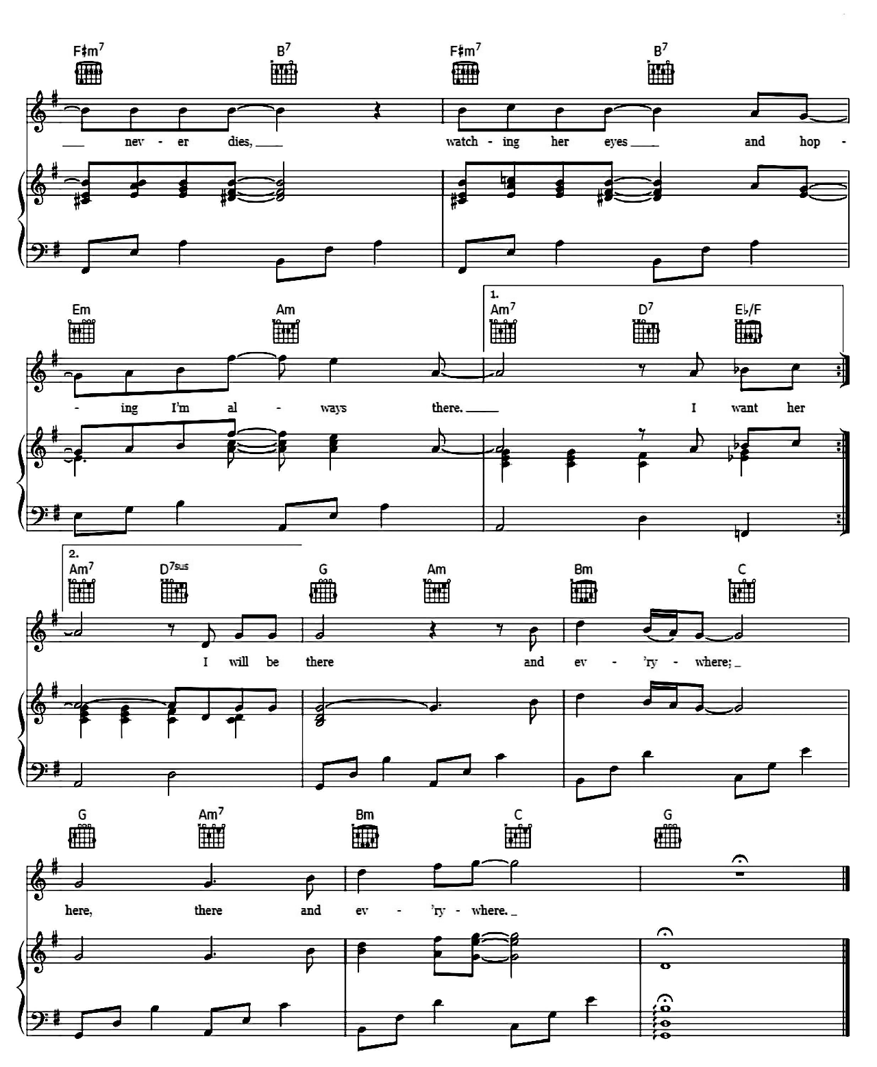 Here There And Everywhere sheet music 4