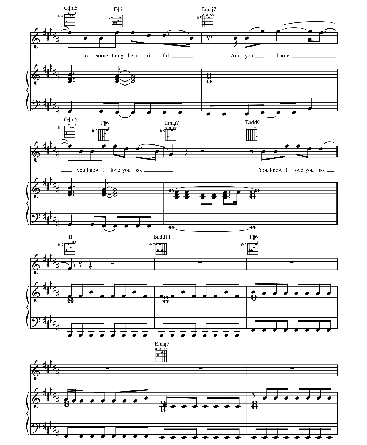 Yellow sheet music 4