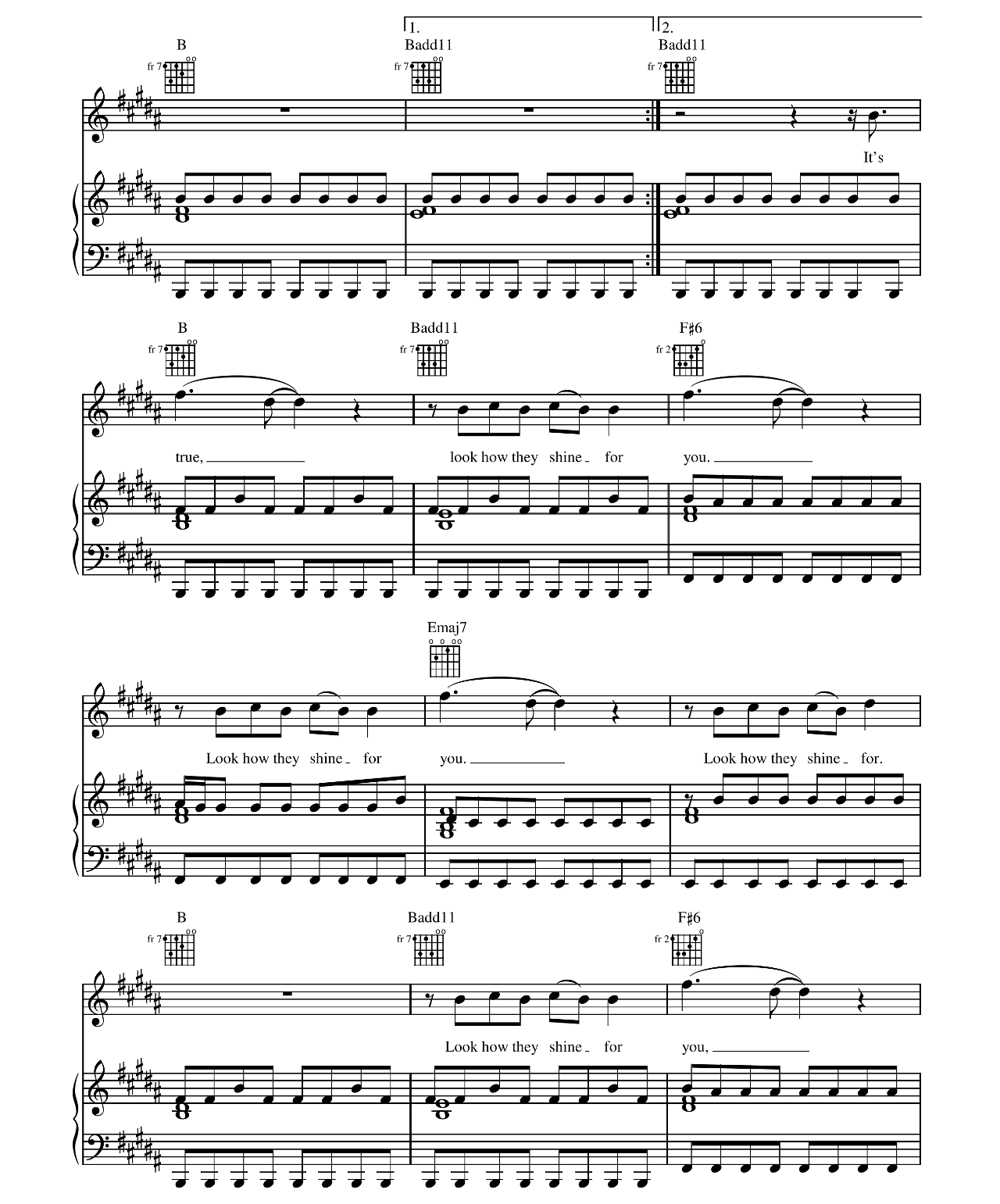 Yellow sheet music 5