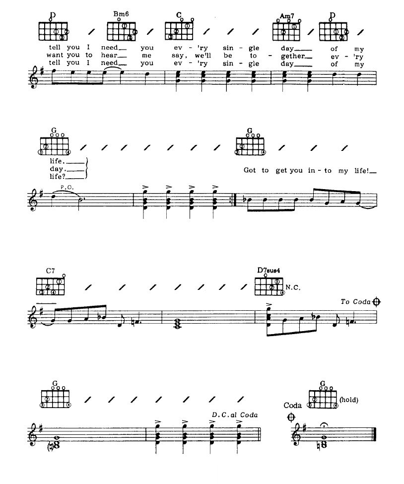 Got To Get You Into My Life sheet music 2