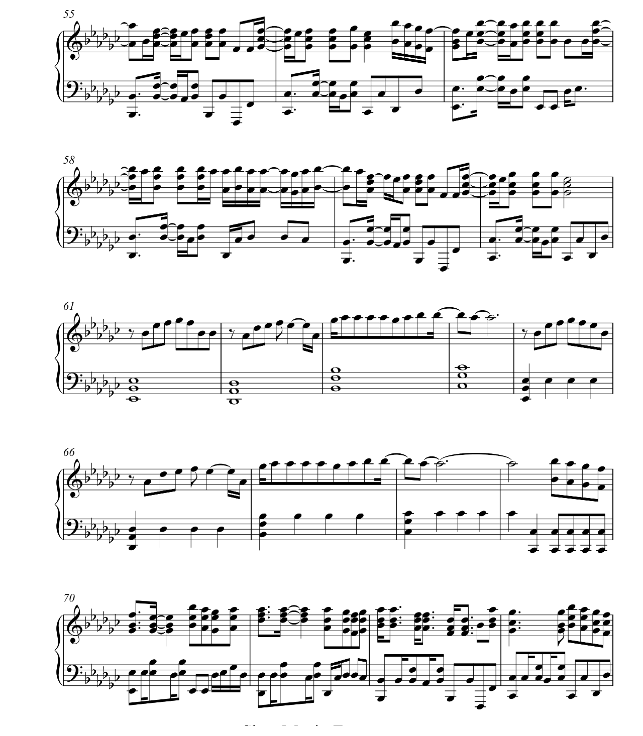 Attention sheet music 4