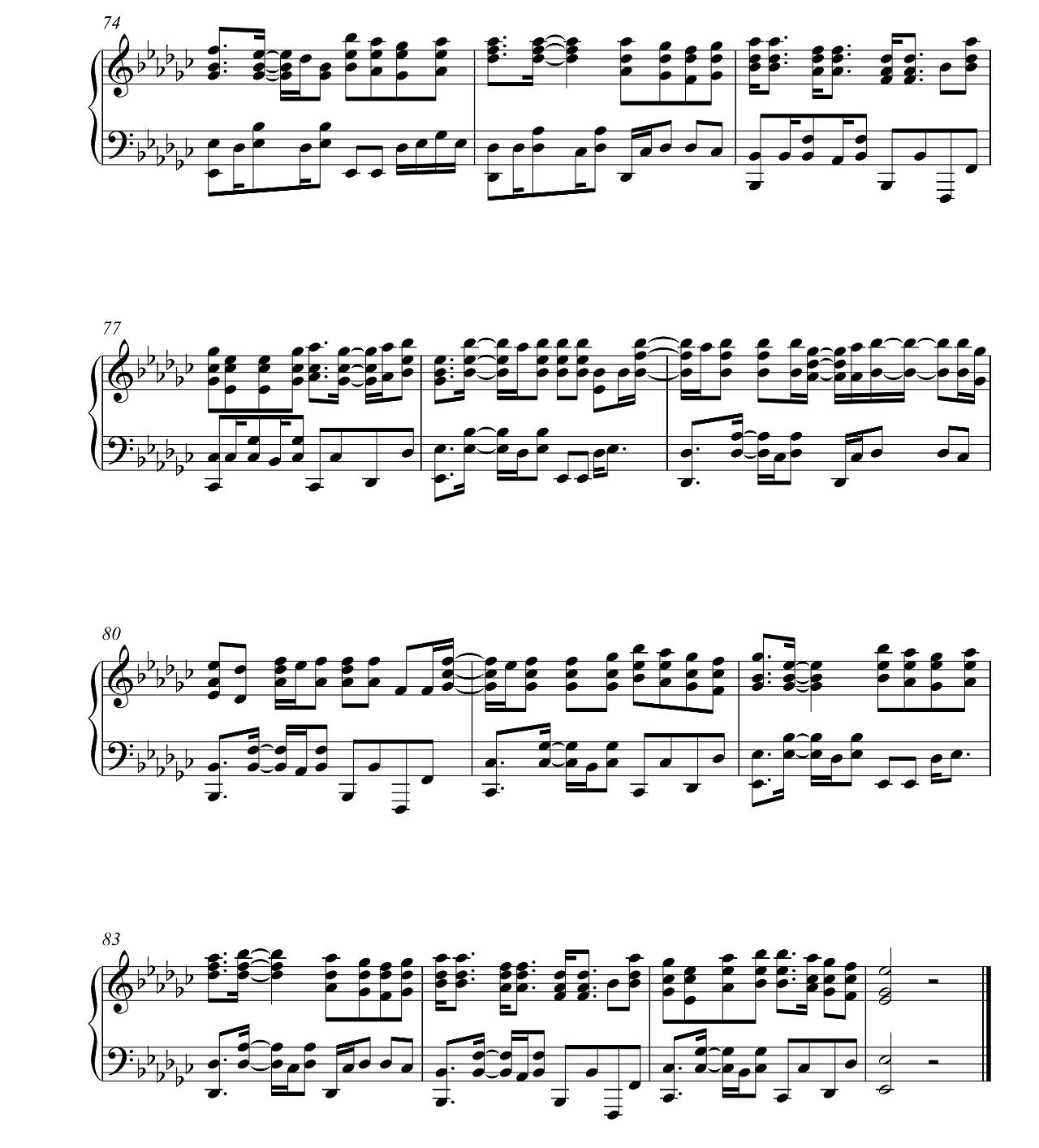 Attention sheet music 5