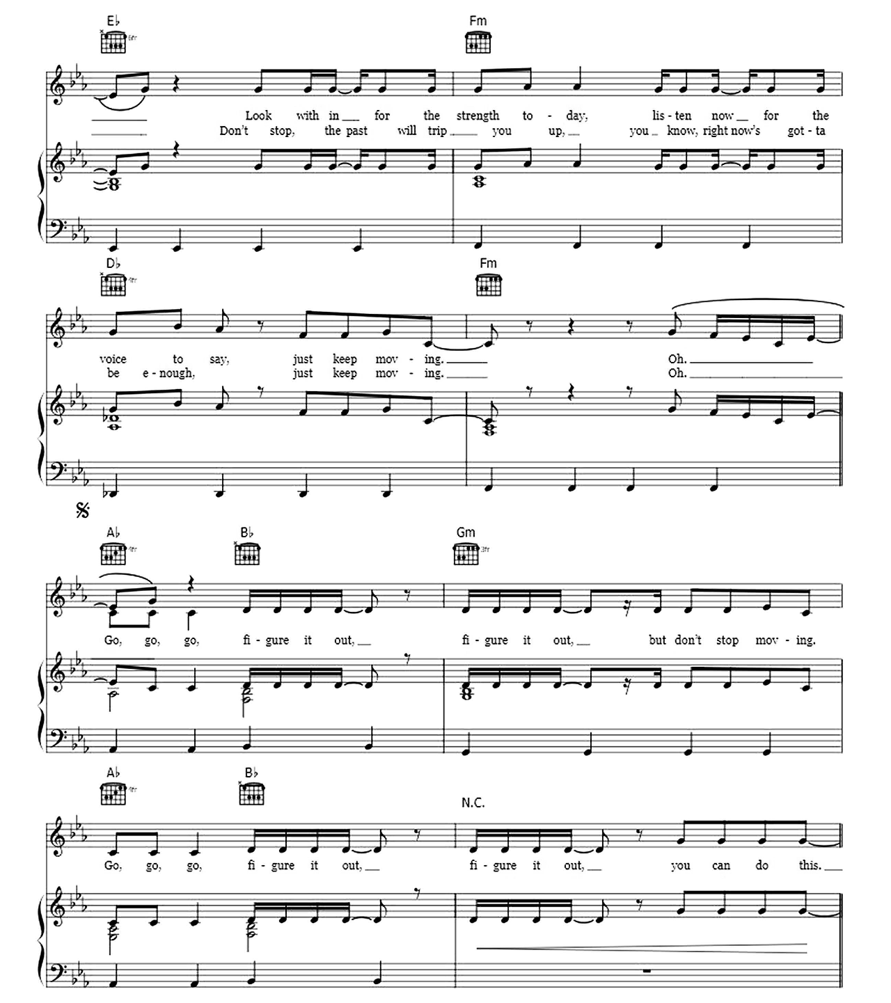 Flames sheet music 2