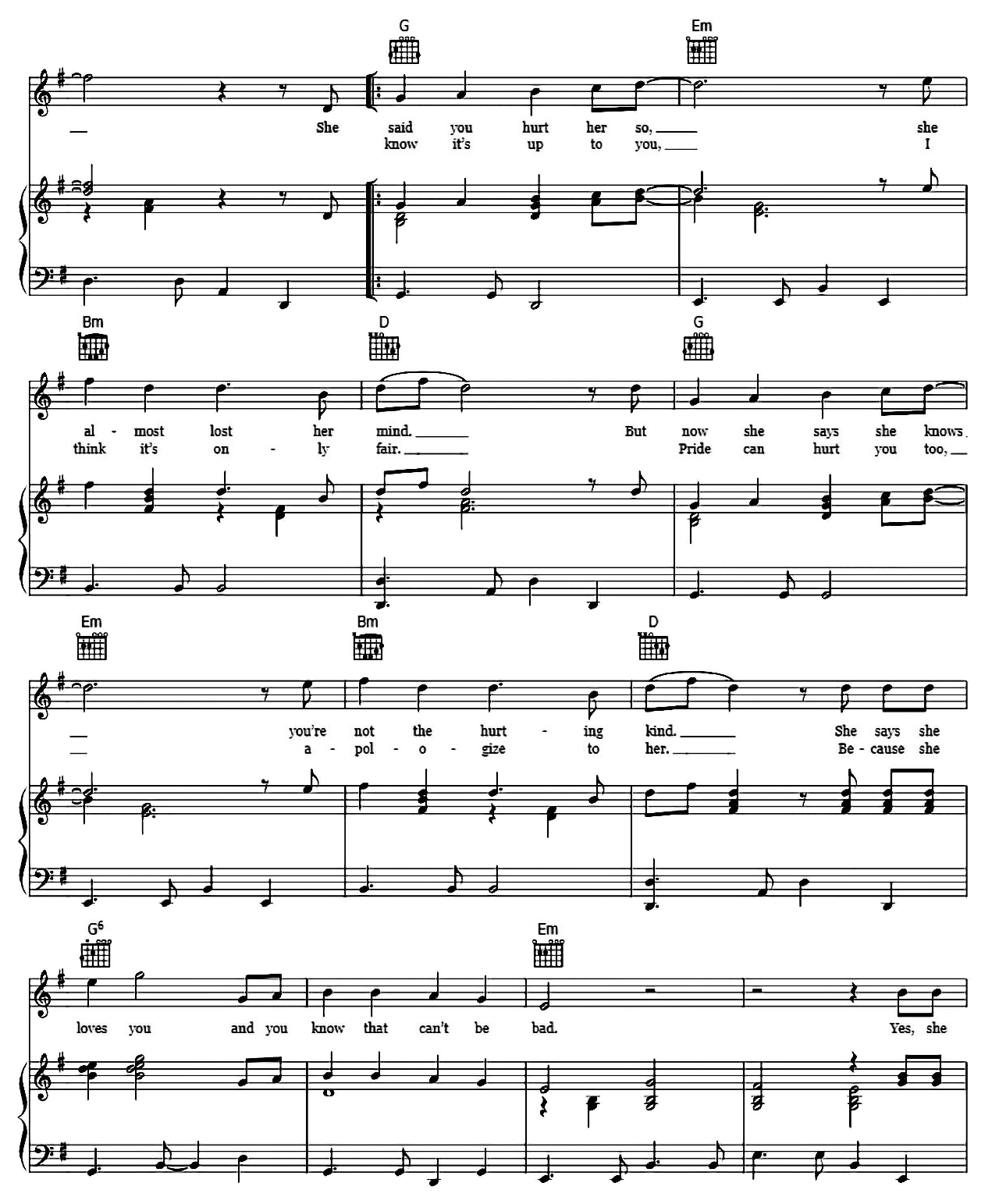 She Loves You sheet music 3