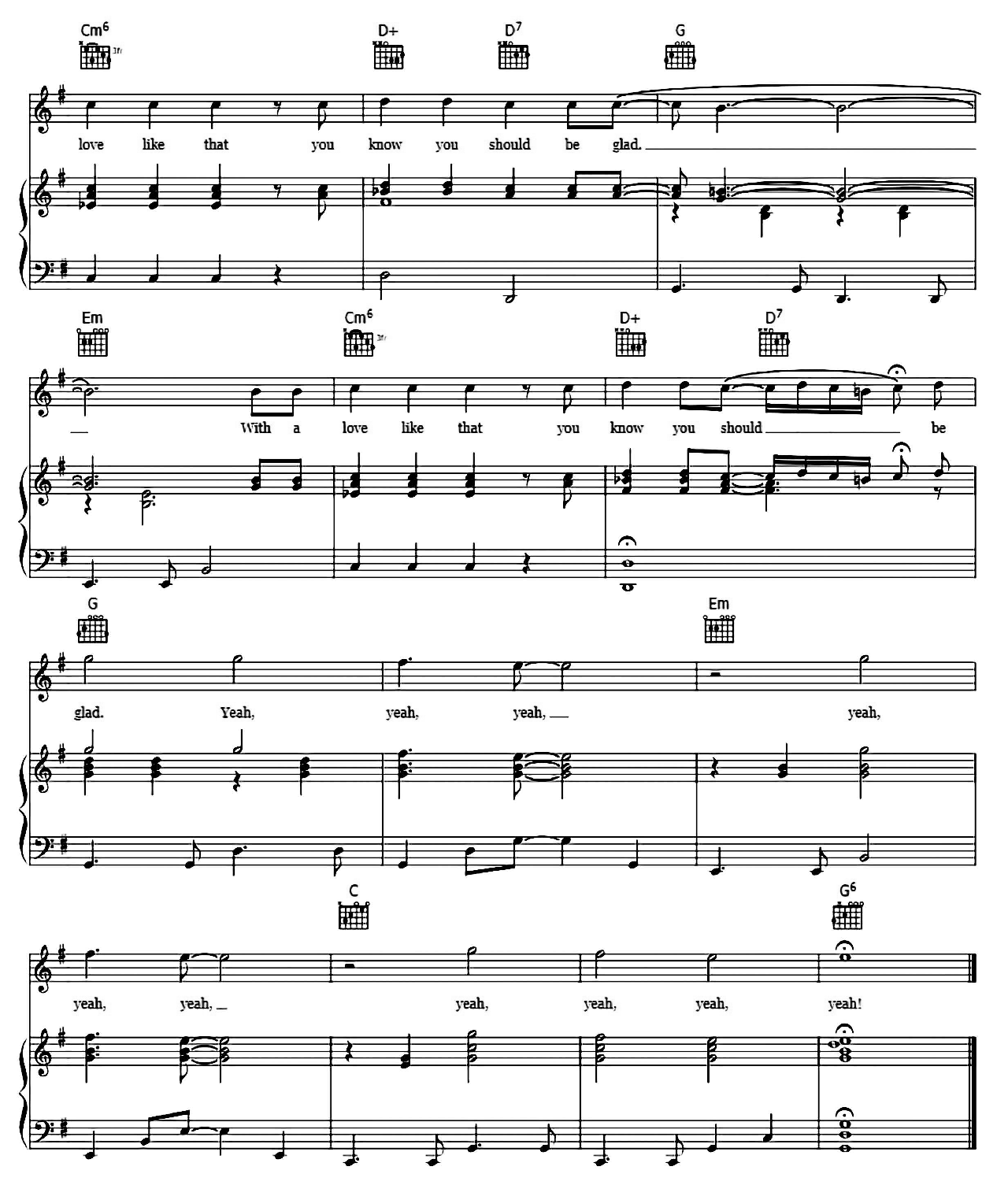 She Loves You sheet music 5