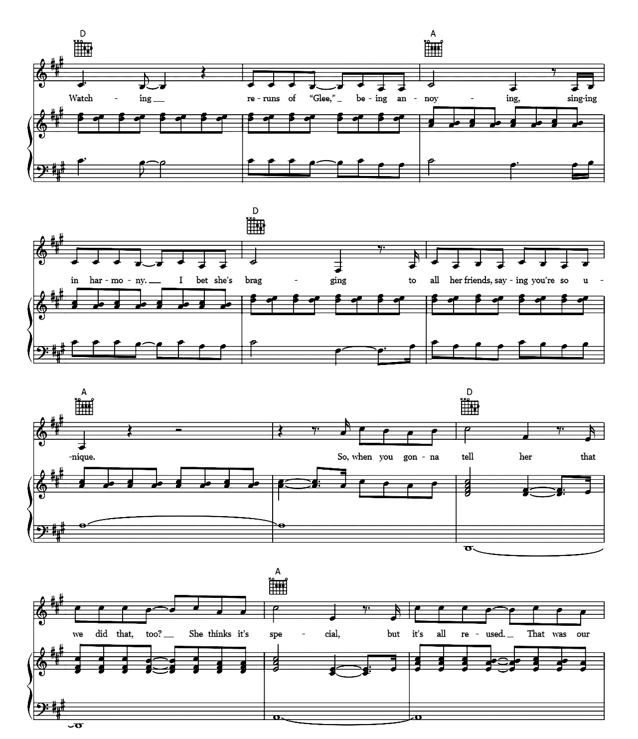 Deja Vu sheet music 2