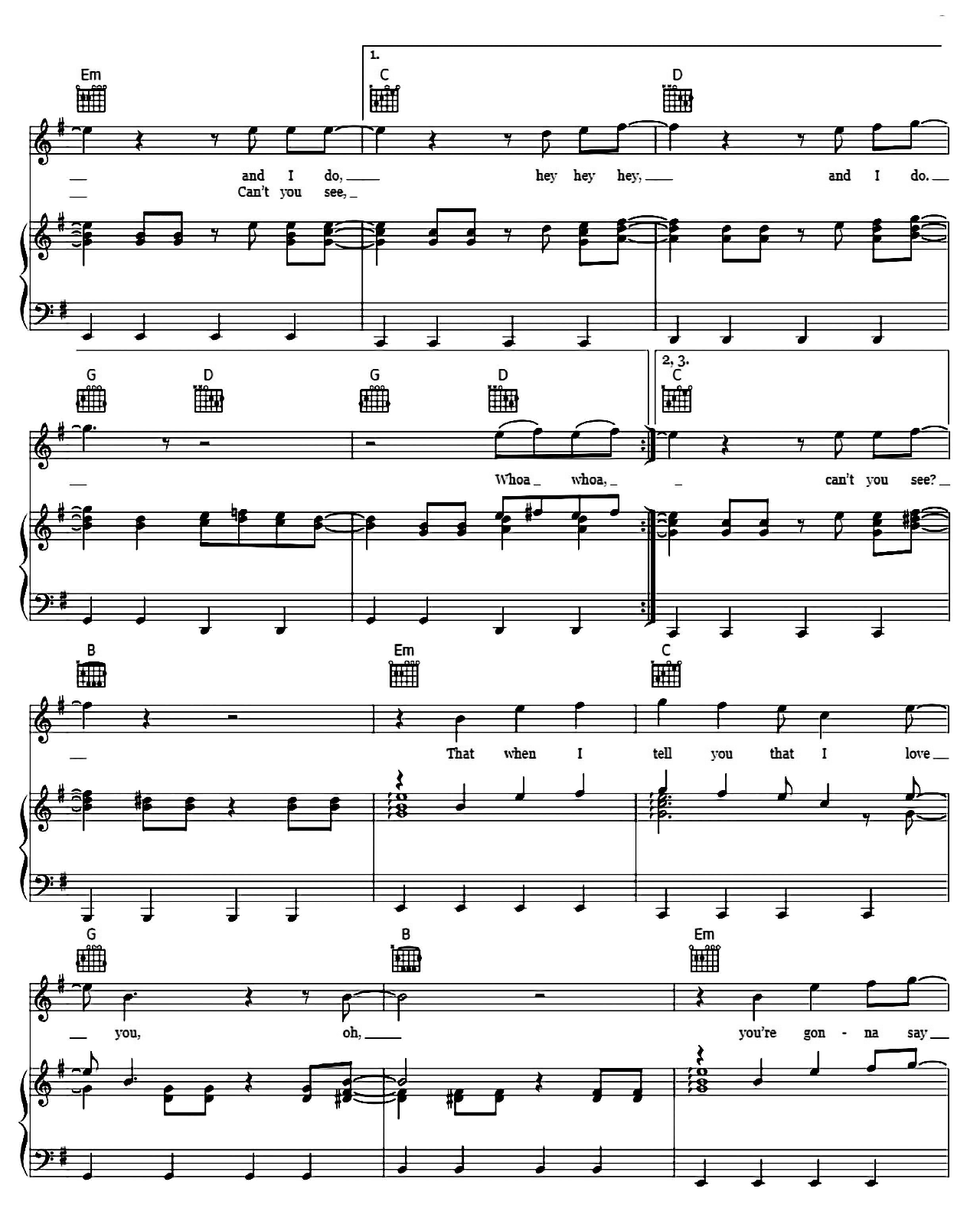 I Should Have Known Better sheet music 2