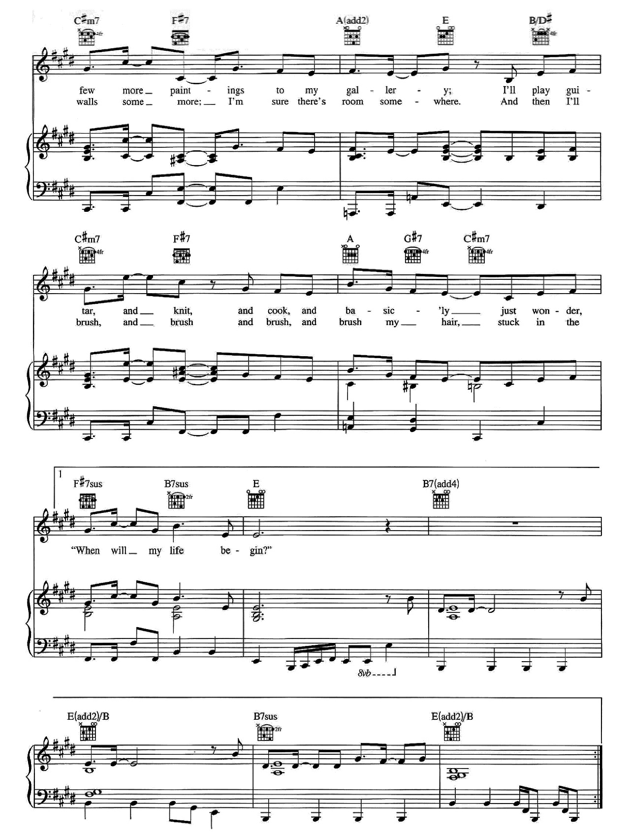When Will My Life Begin (from Tangled) sheet music 3