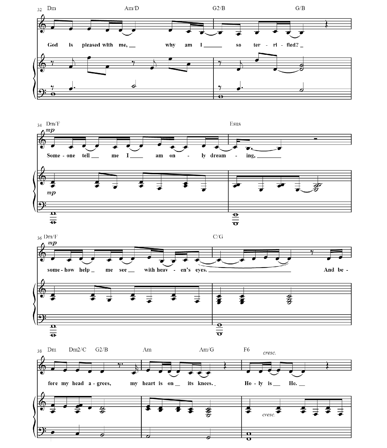 Be Born In Me sheet music 3