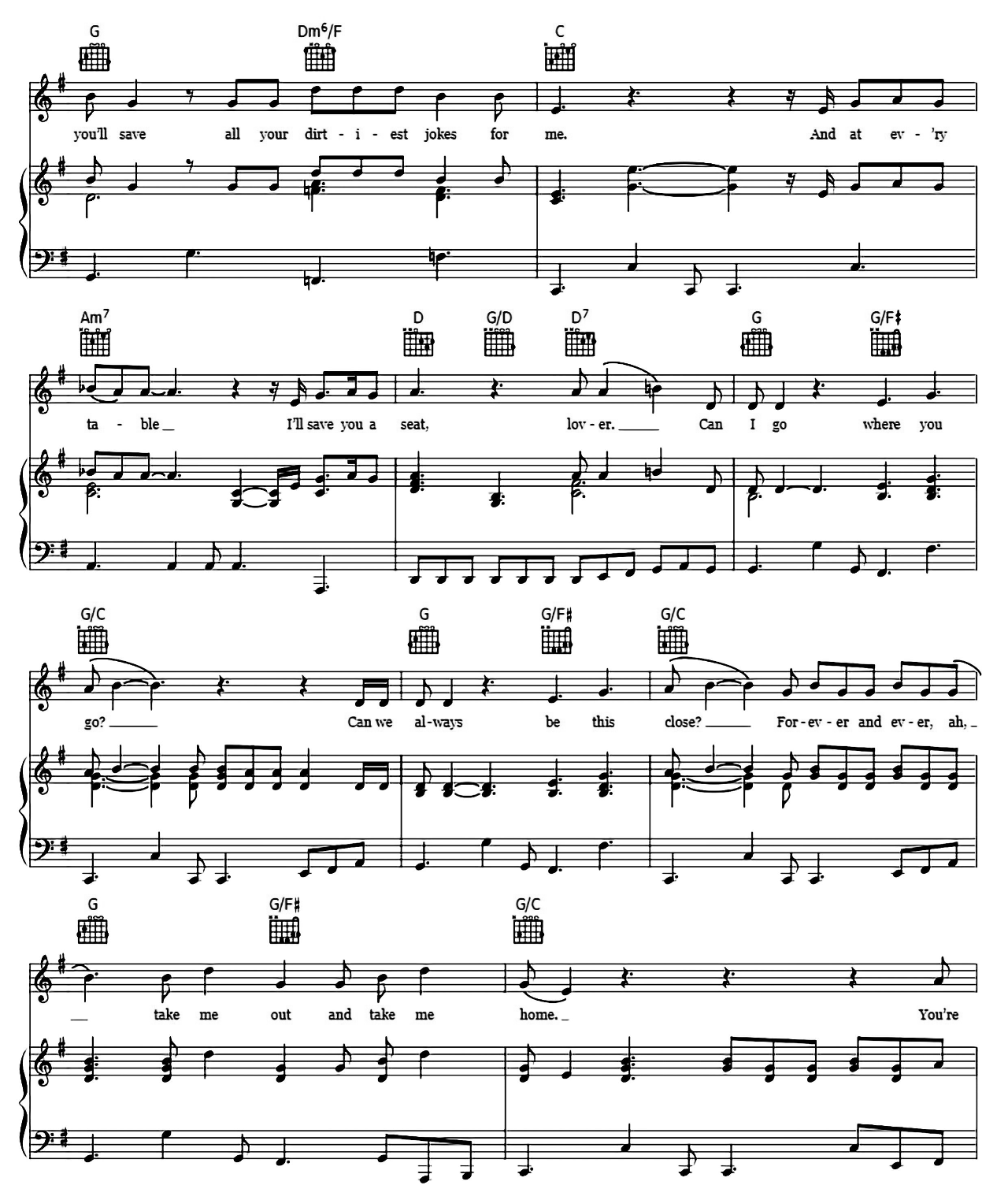 Lover sheet music 6