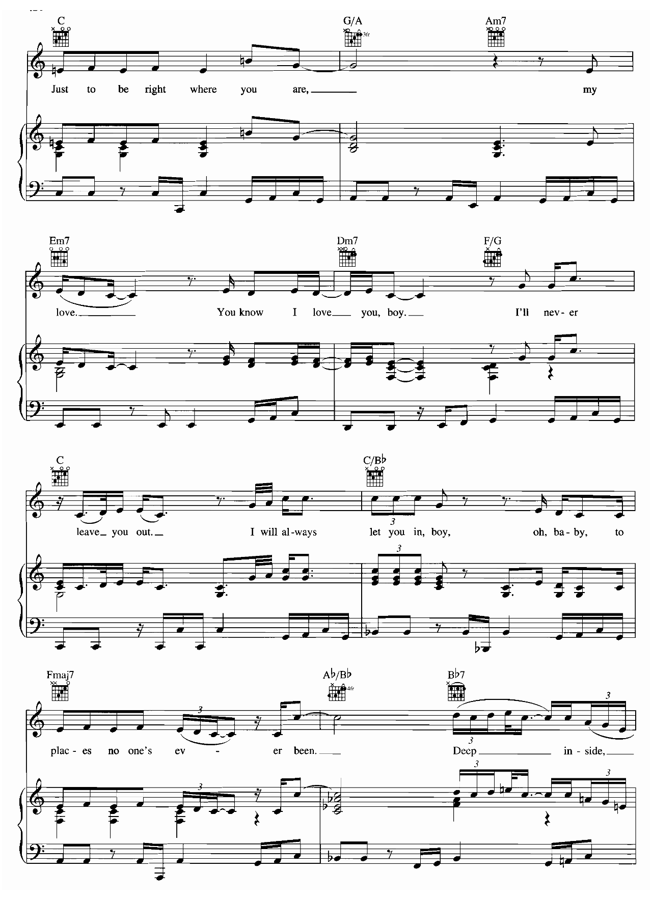 I Believe In You And Me sheet music 4