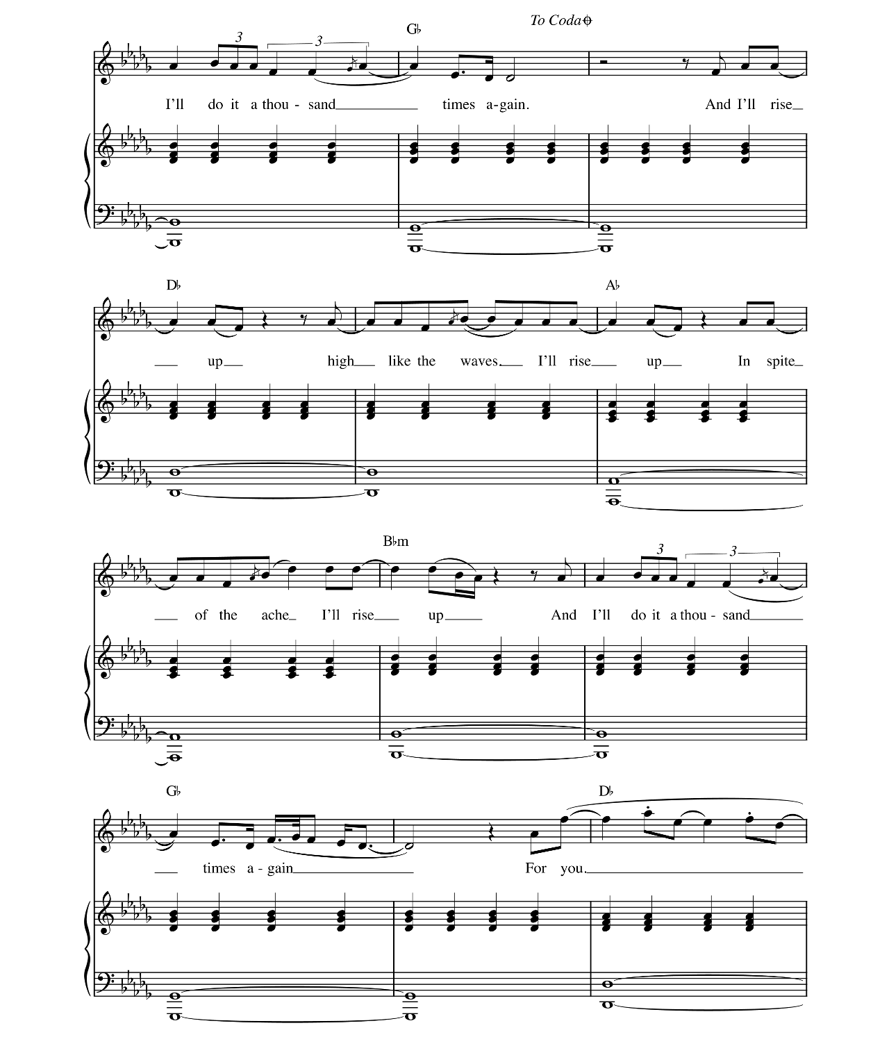 Rise Up sheet music 3