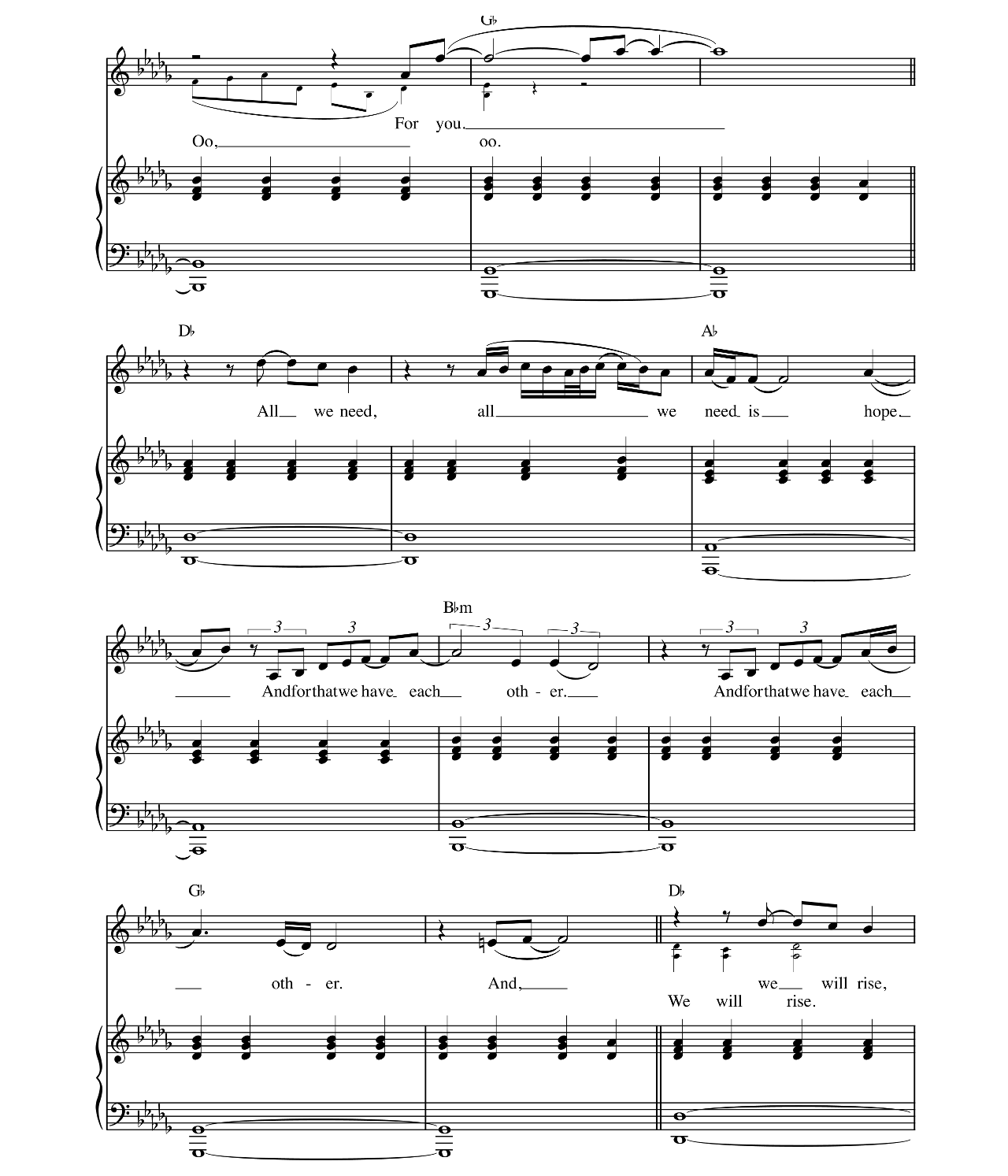 Rise Up sheet music 5