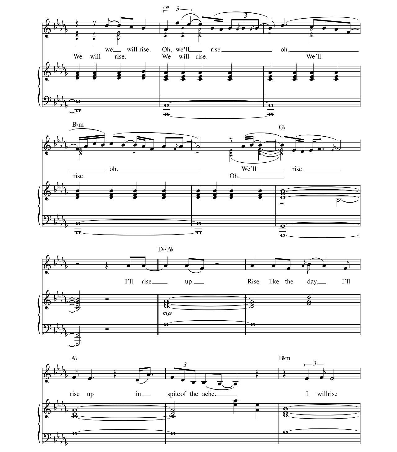 Rise Up sheet music 6
